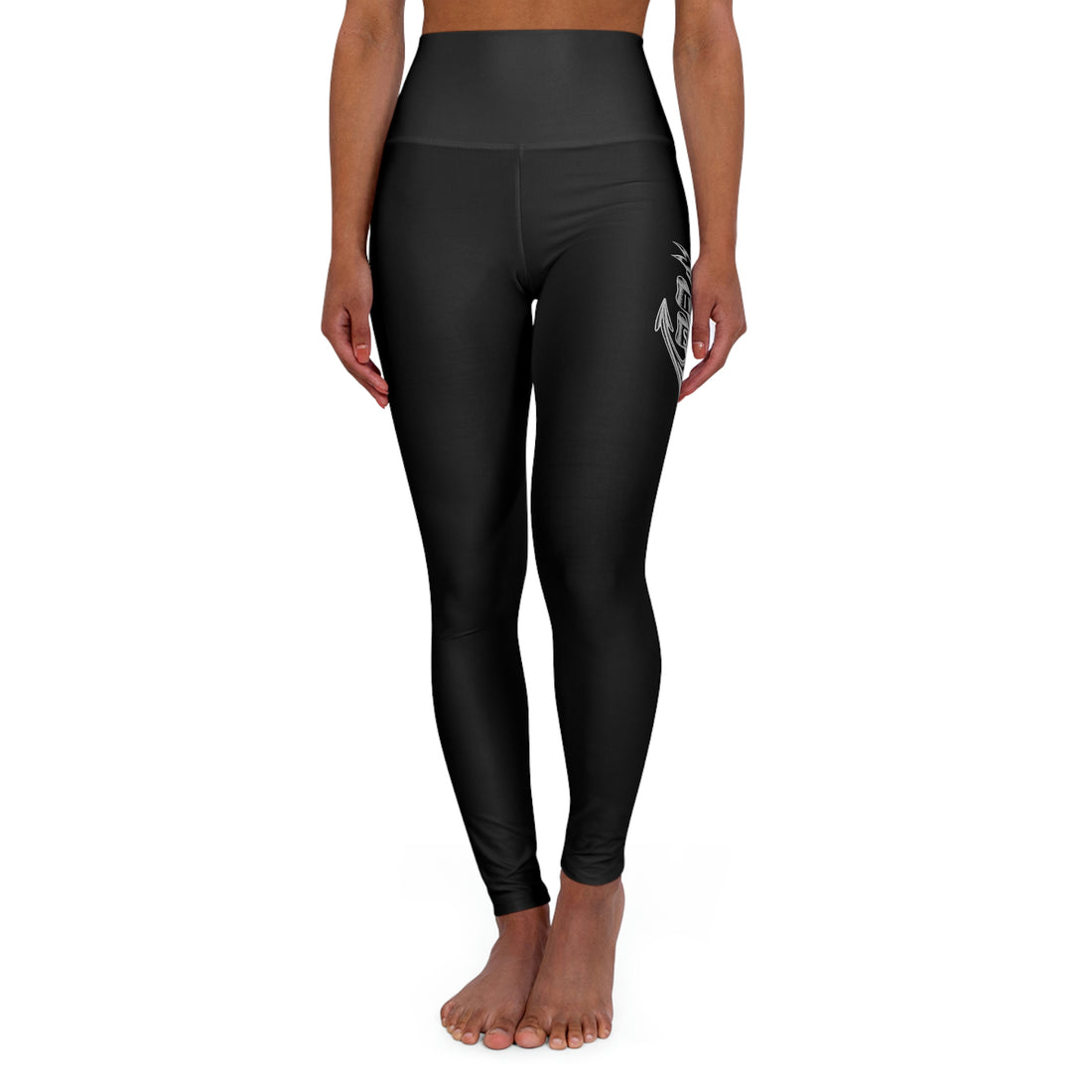 I Will Not Sink - Black High Waisted Yoga Leggings