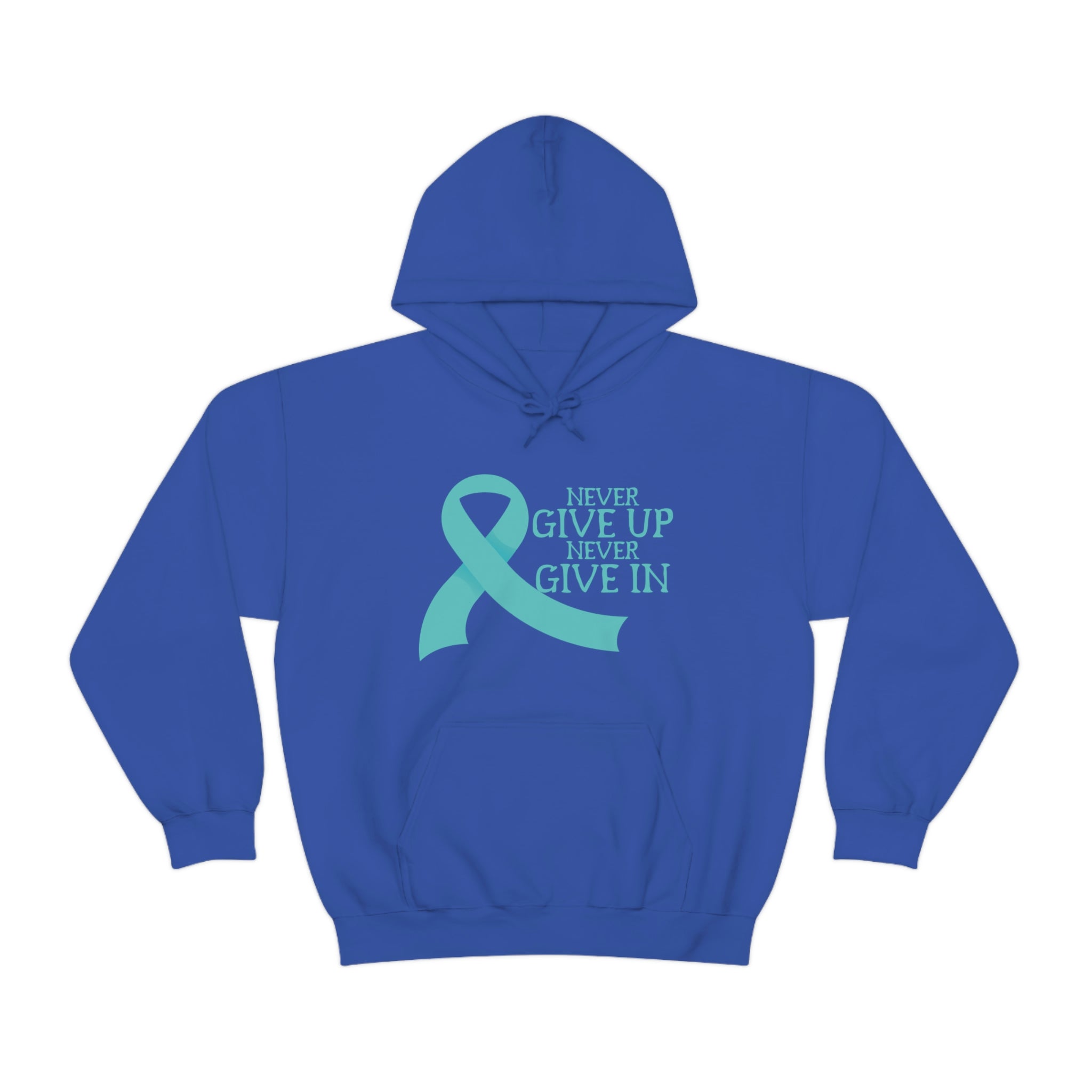 Never Give Up Never Give In - Unisex Heavy Blend™ Hooded Sweatshirt