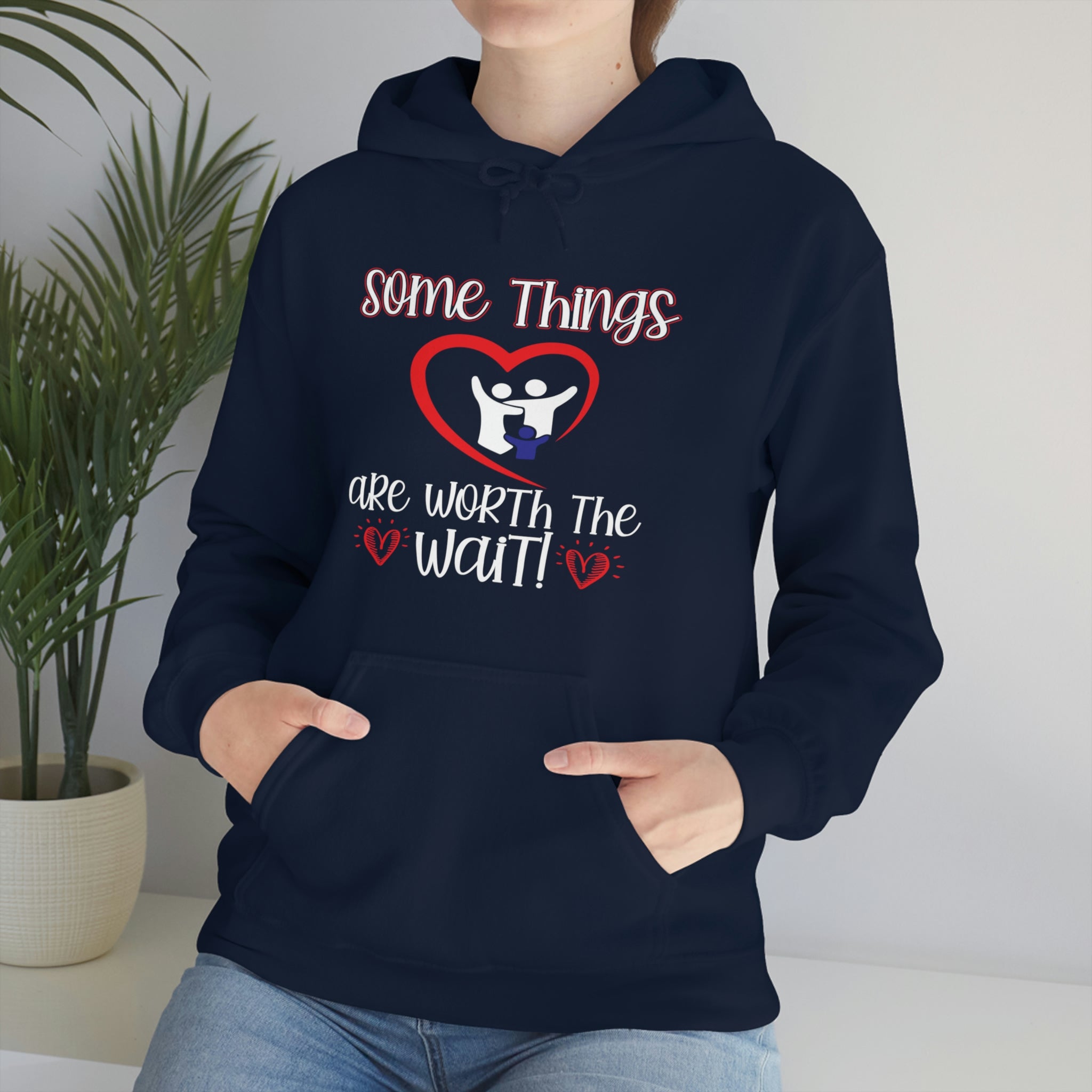 Some Things Are Worth The Wait - Unisex Heavy Blend™ Hooded Sweatshirt