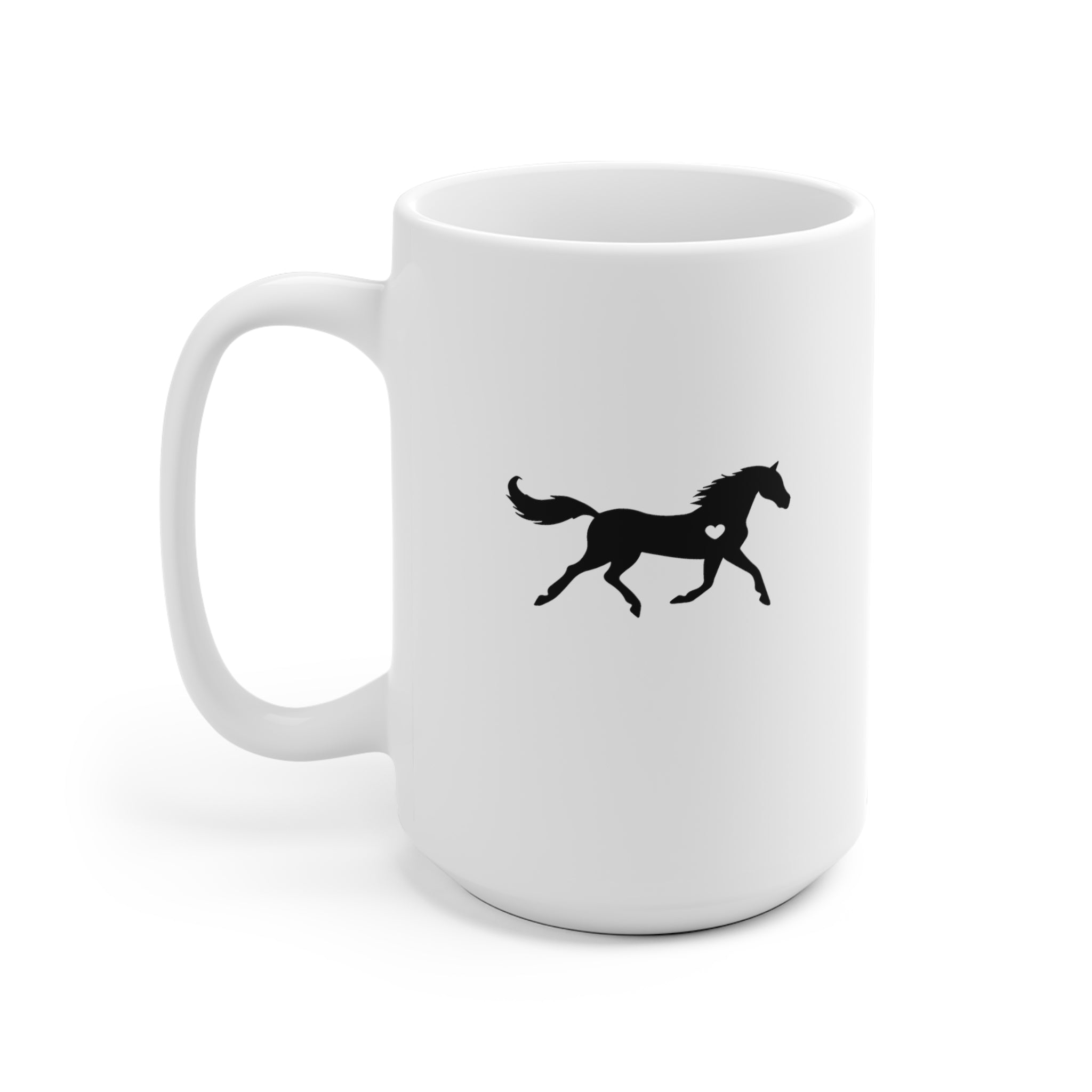 Horse Heart - White Ceramic Mug 2 sizes Available