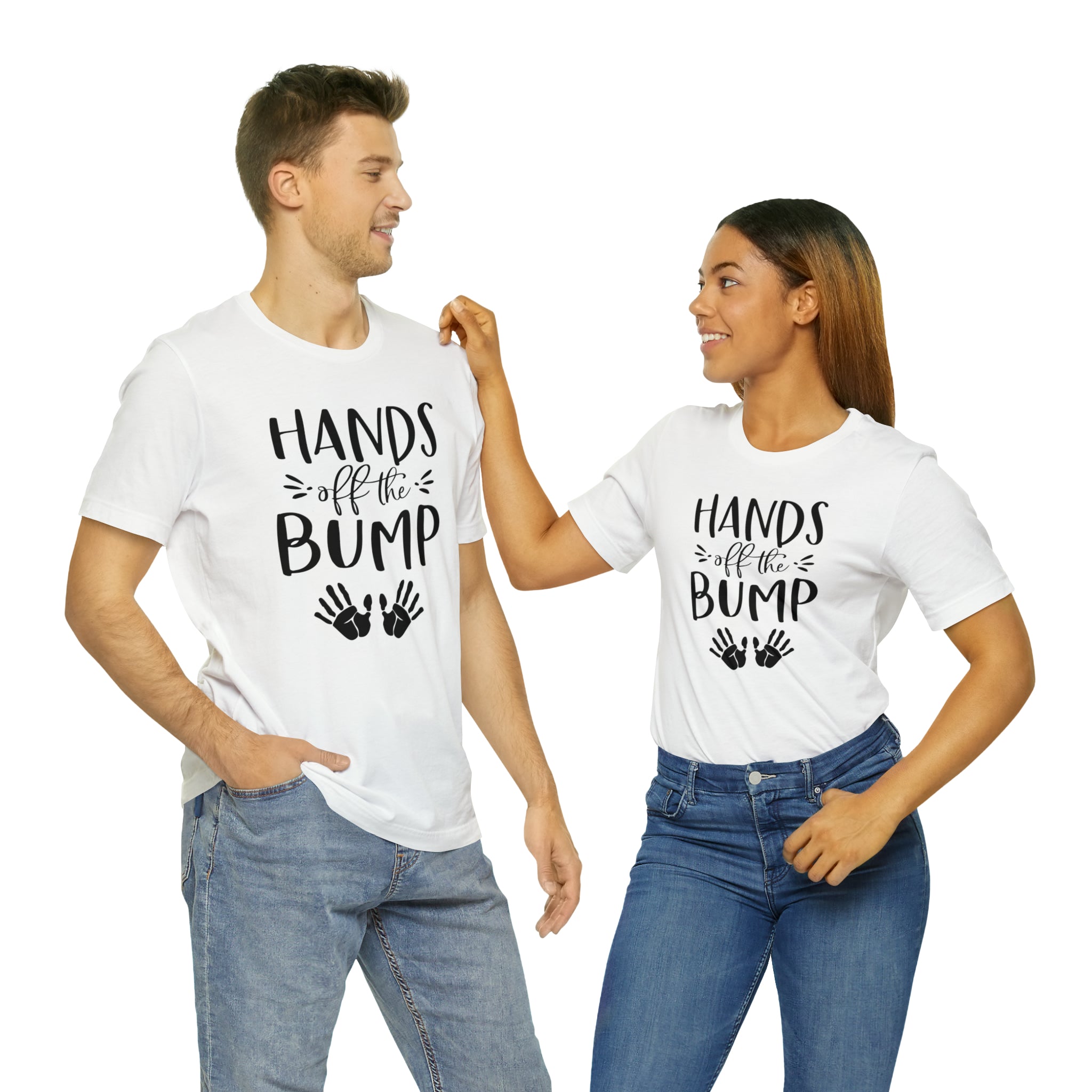 Hands Off The Bump - Unisex Jersey Short Sleeve Tee