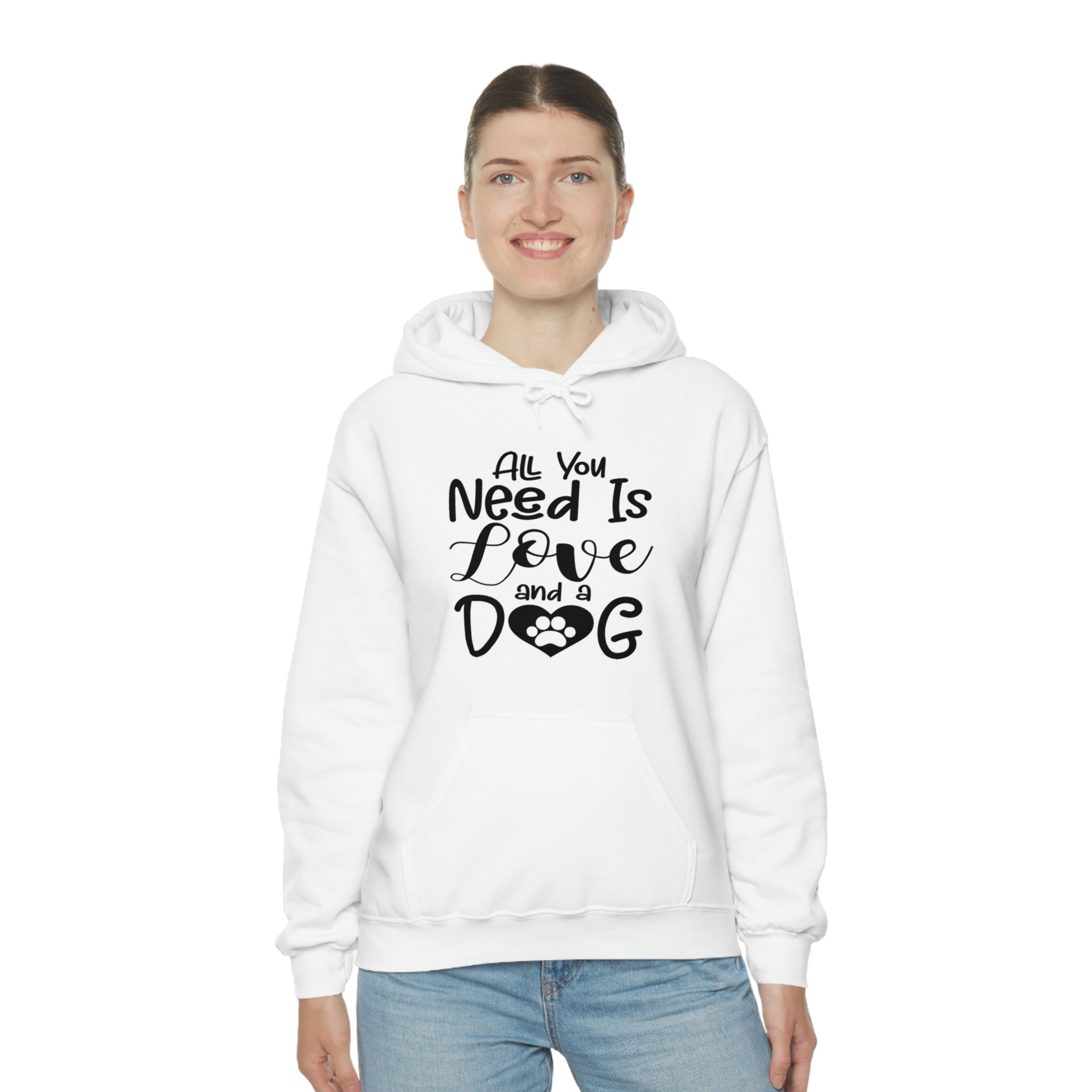 All You Need Is Love & A Dog - Unisex Heavy Blend™ Hooded Sweatshirt