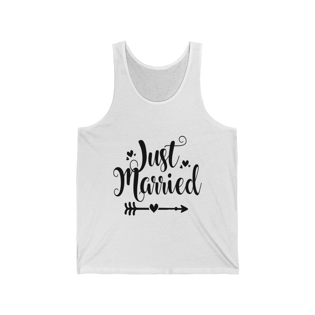 Just Married - Unisex Jersey Tank Top