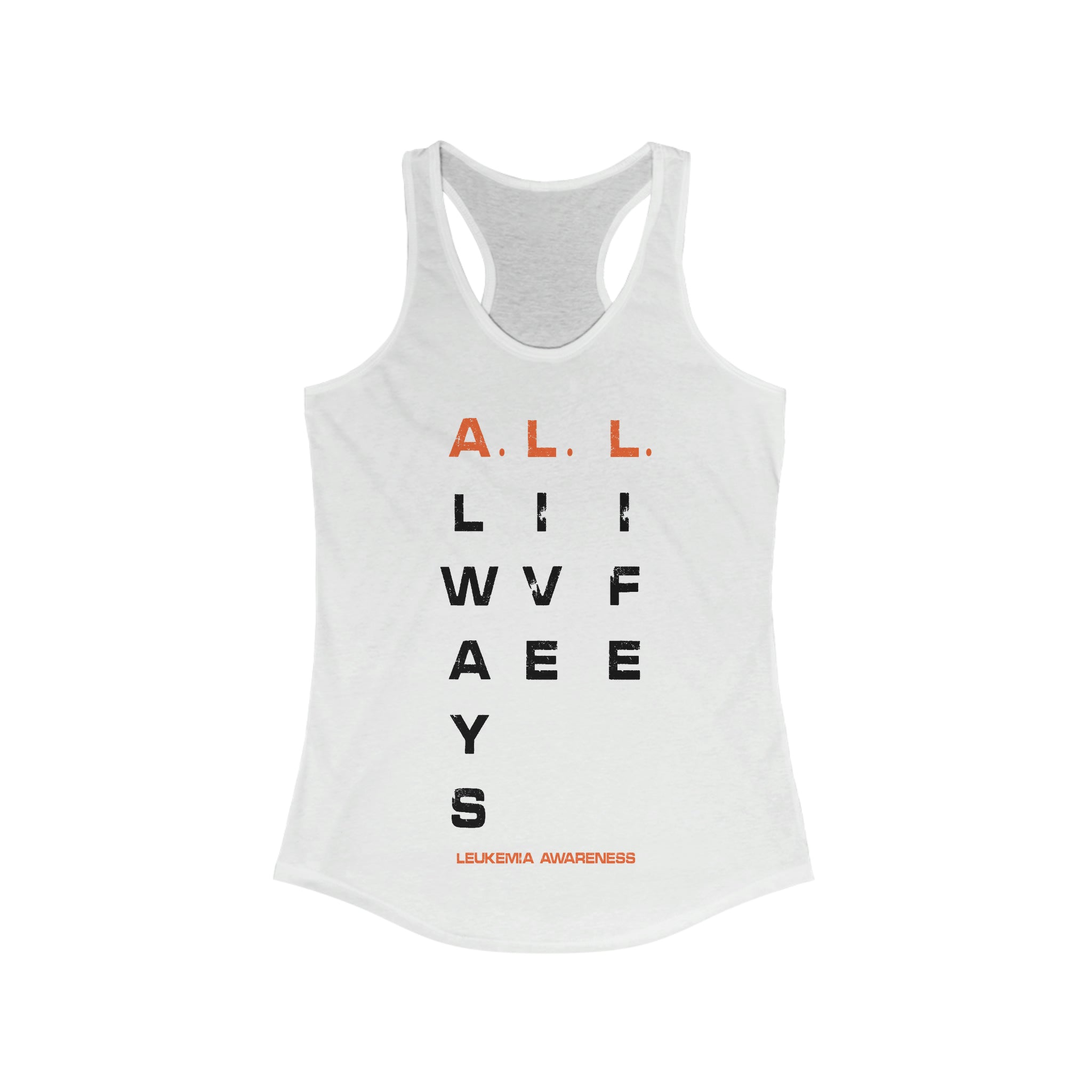 A.L.L. Always Live Life Leukemia Awareness - Racerback Tank Top