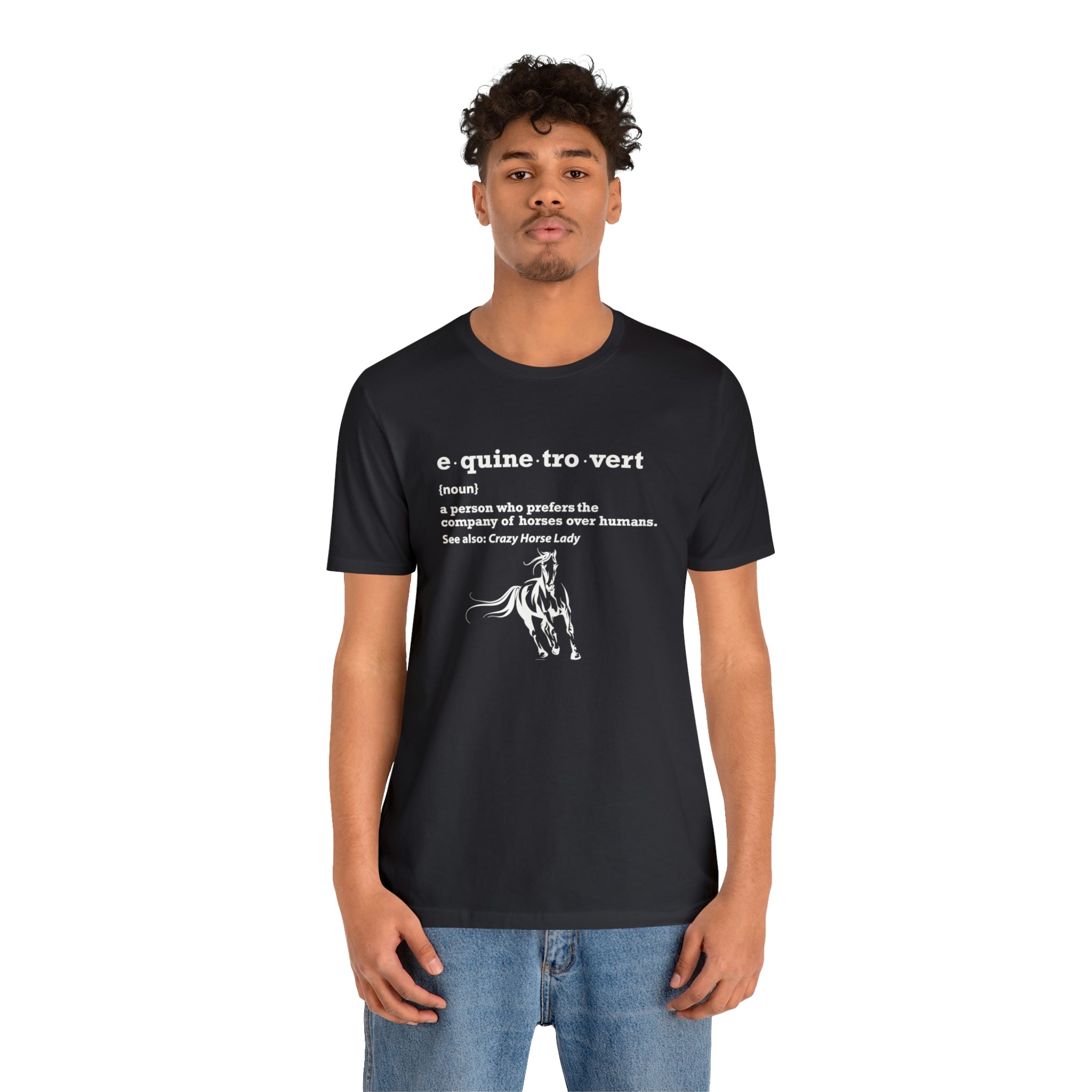 Equinetrovert Definition - Unisex Jersey Short Sleeve Tee