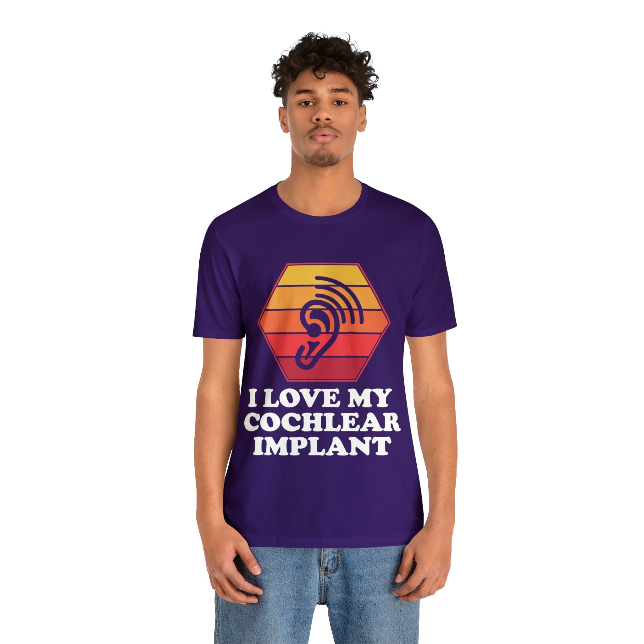 I Love My Cochlear Implant - Unisex Jersey Short Sleeve Tee