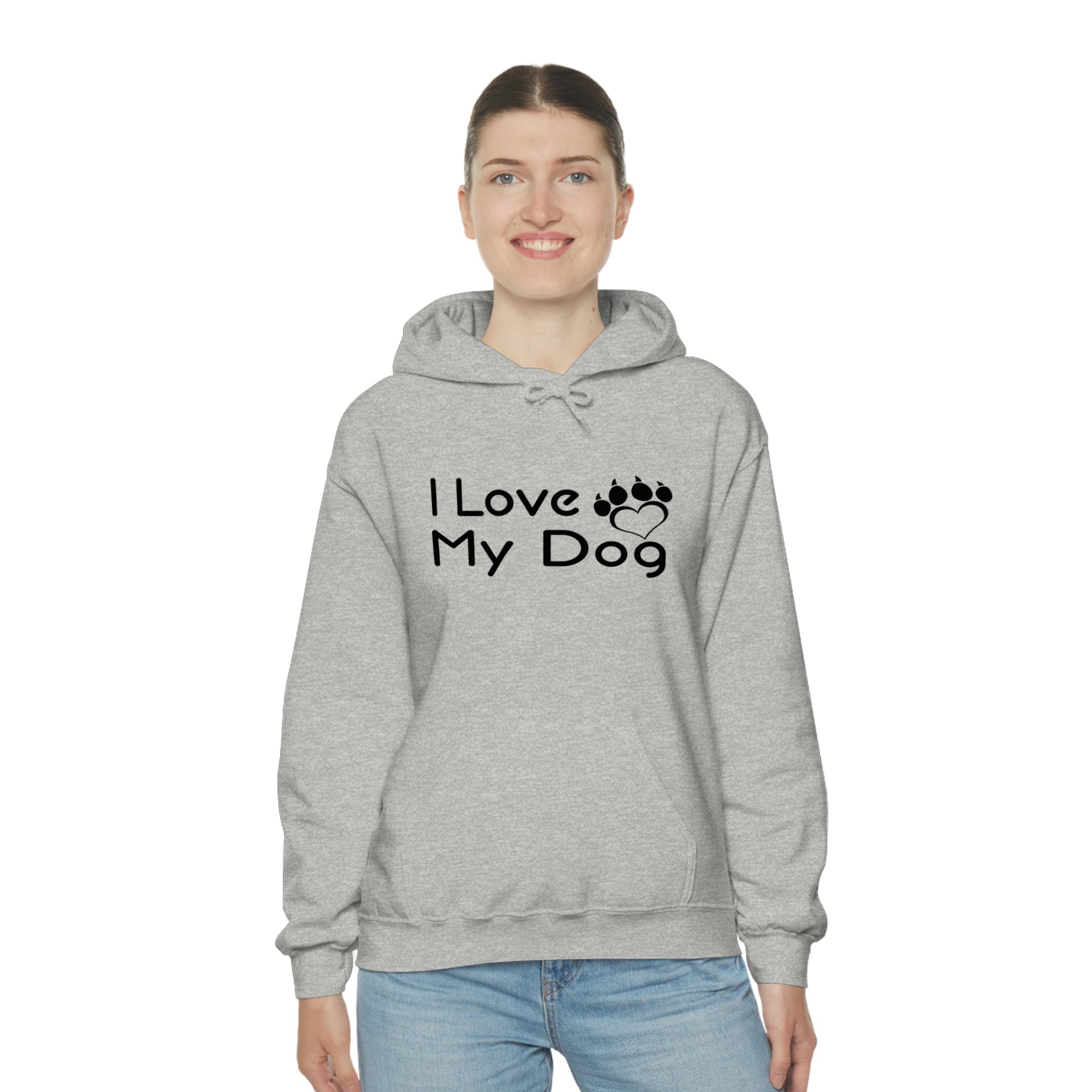 I Love My Dog - Unisex Heavy Blend™ Hooded Sweatshirt