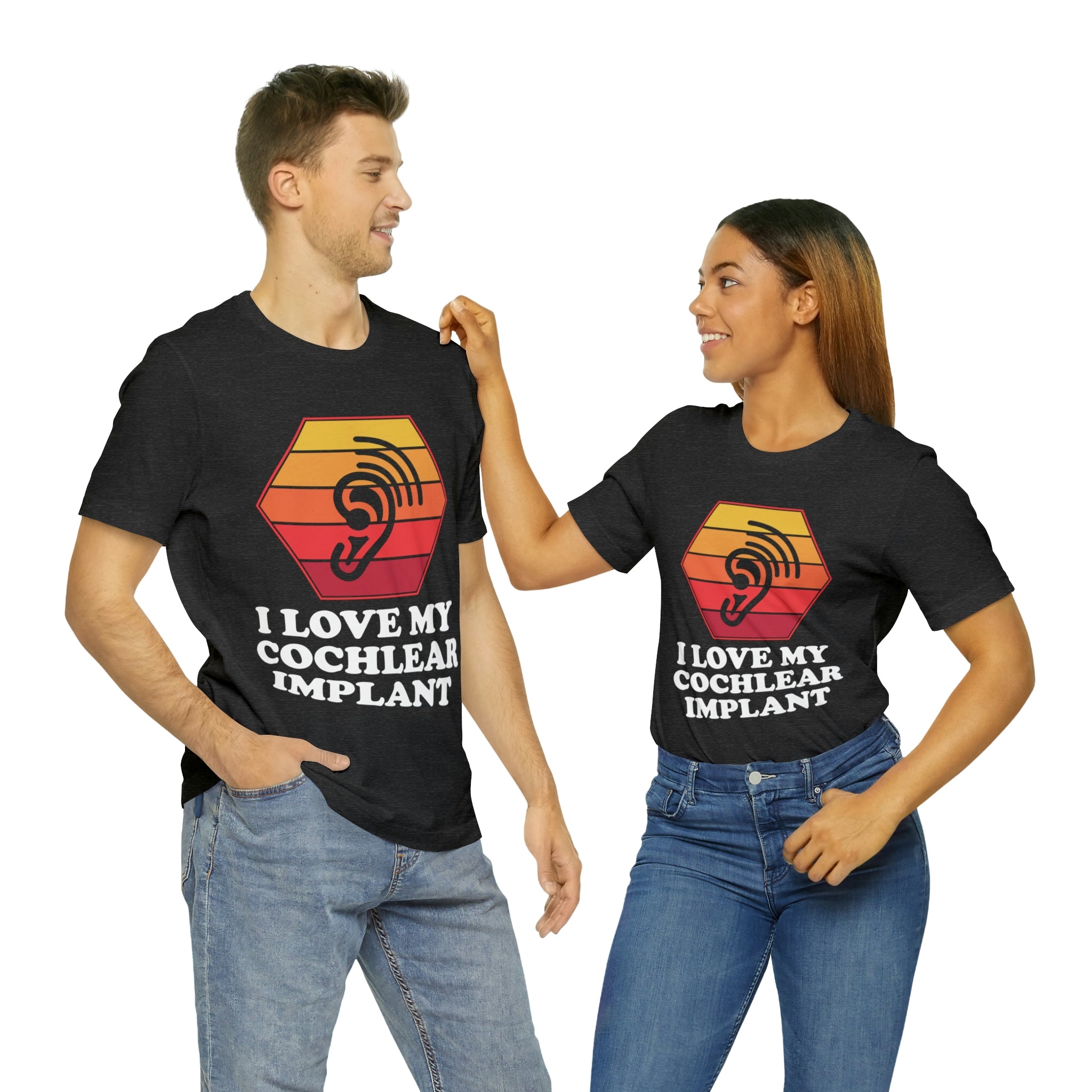 I Love My Cochlear Implant - Unisex Jersey Short Sleeve Tee