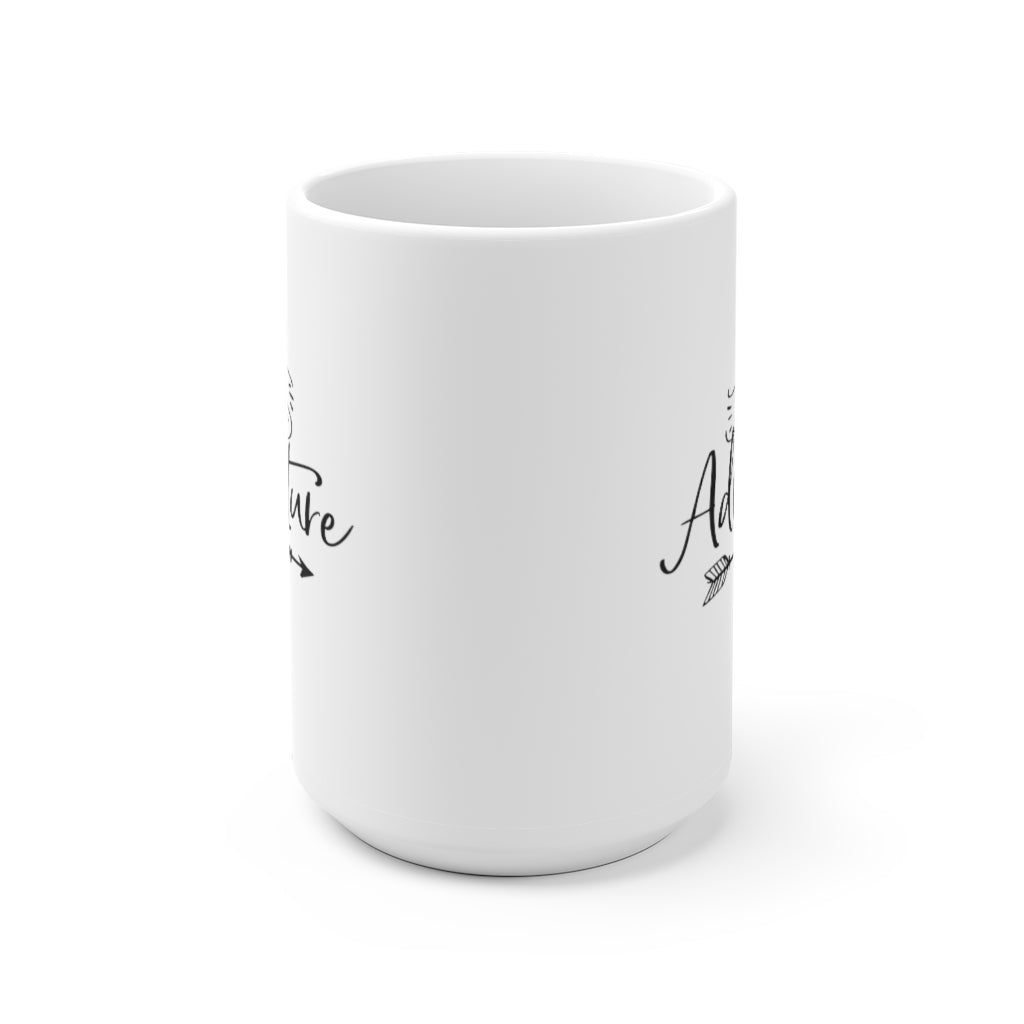 Let The Adventure Begin - White Ceramic Mug 2 sizes Available