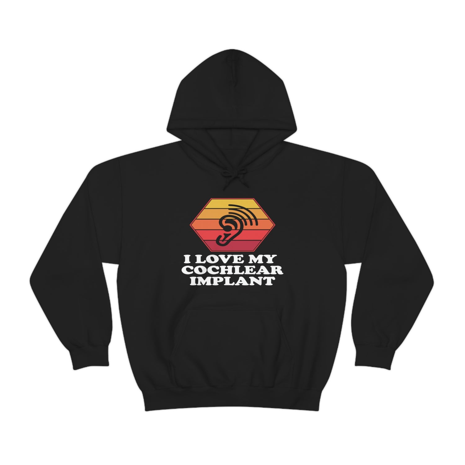 I Love My Cochlear Implant  - Unisex Heavy Blend™ Hooded Sweatshirt