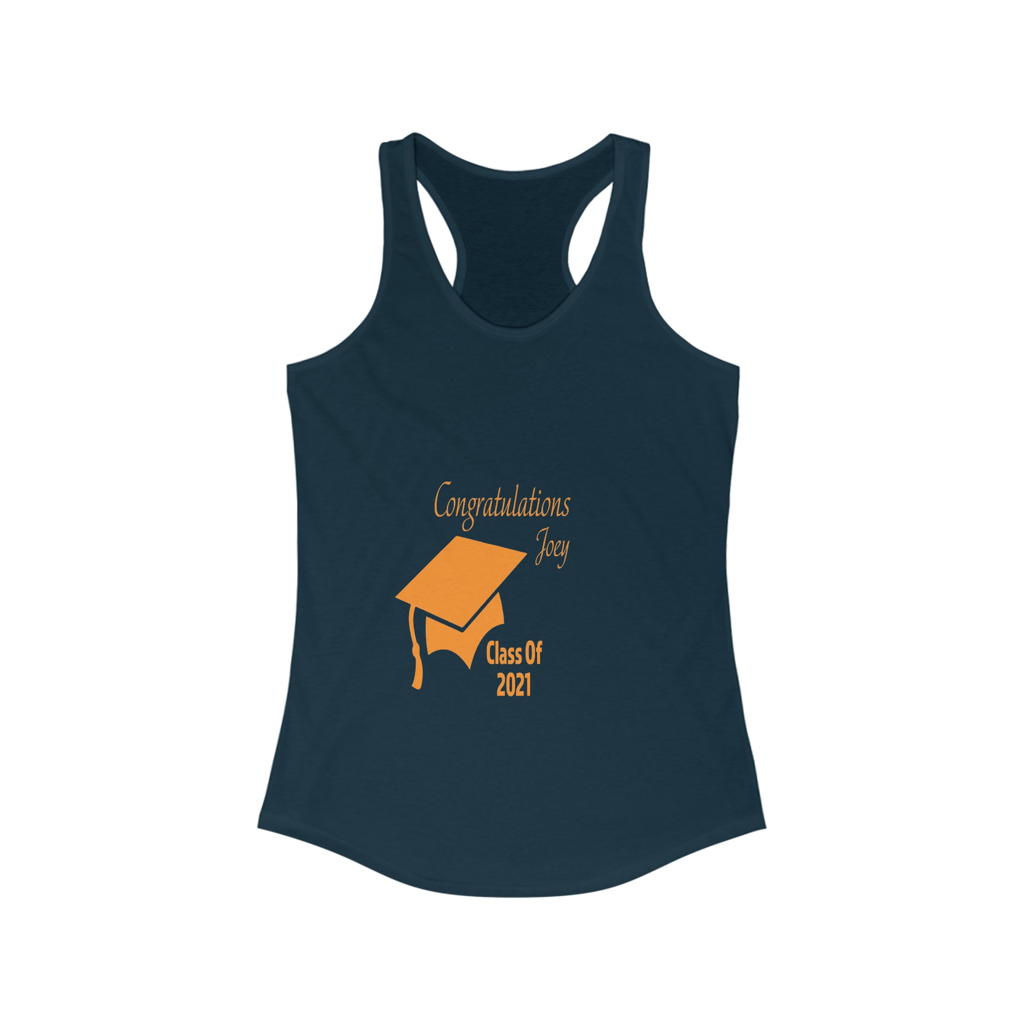 Congratulations With Year & Name Customizable - Racerback Tank Top