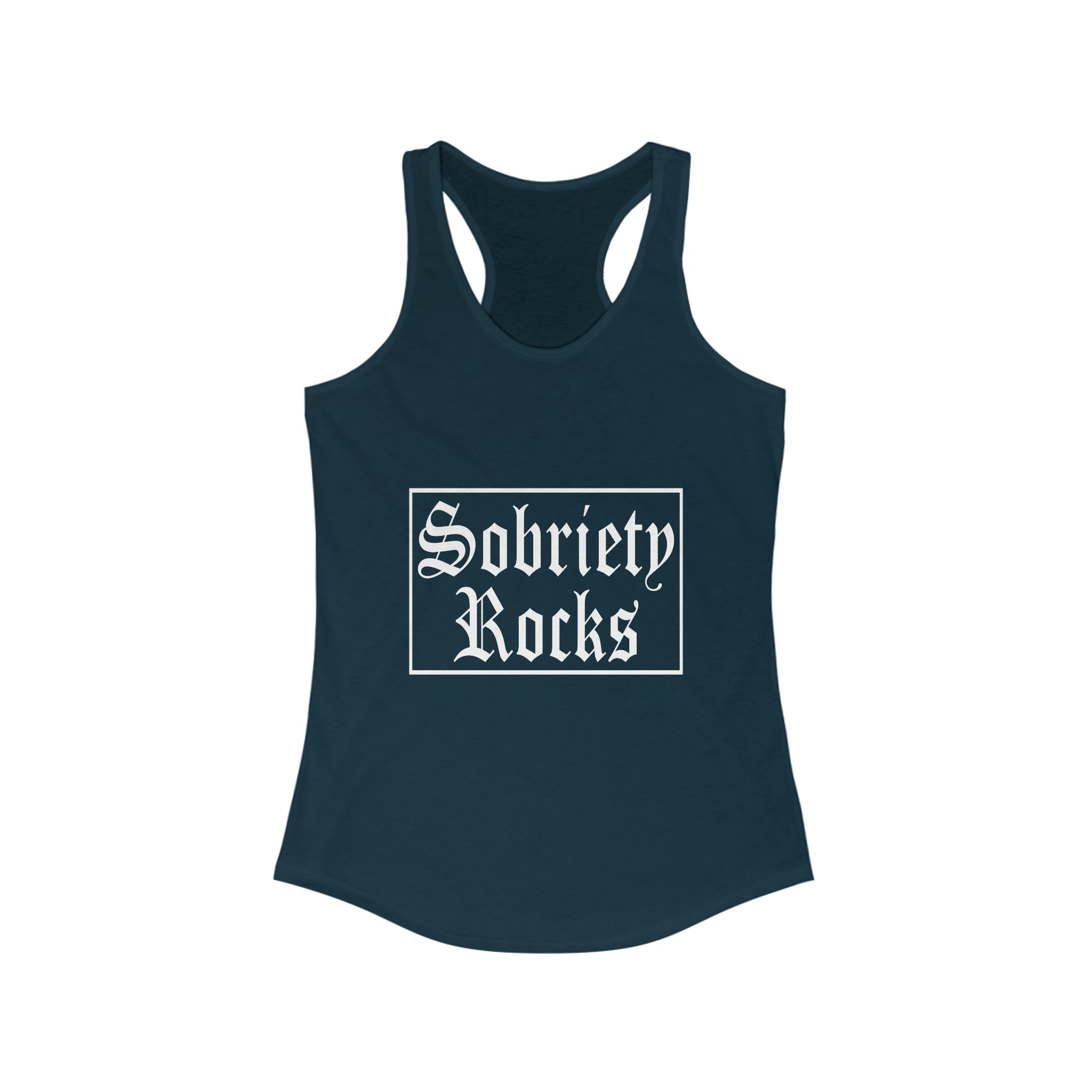 Sobriety Rocks - Racerback Tank Top