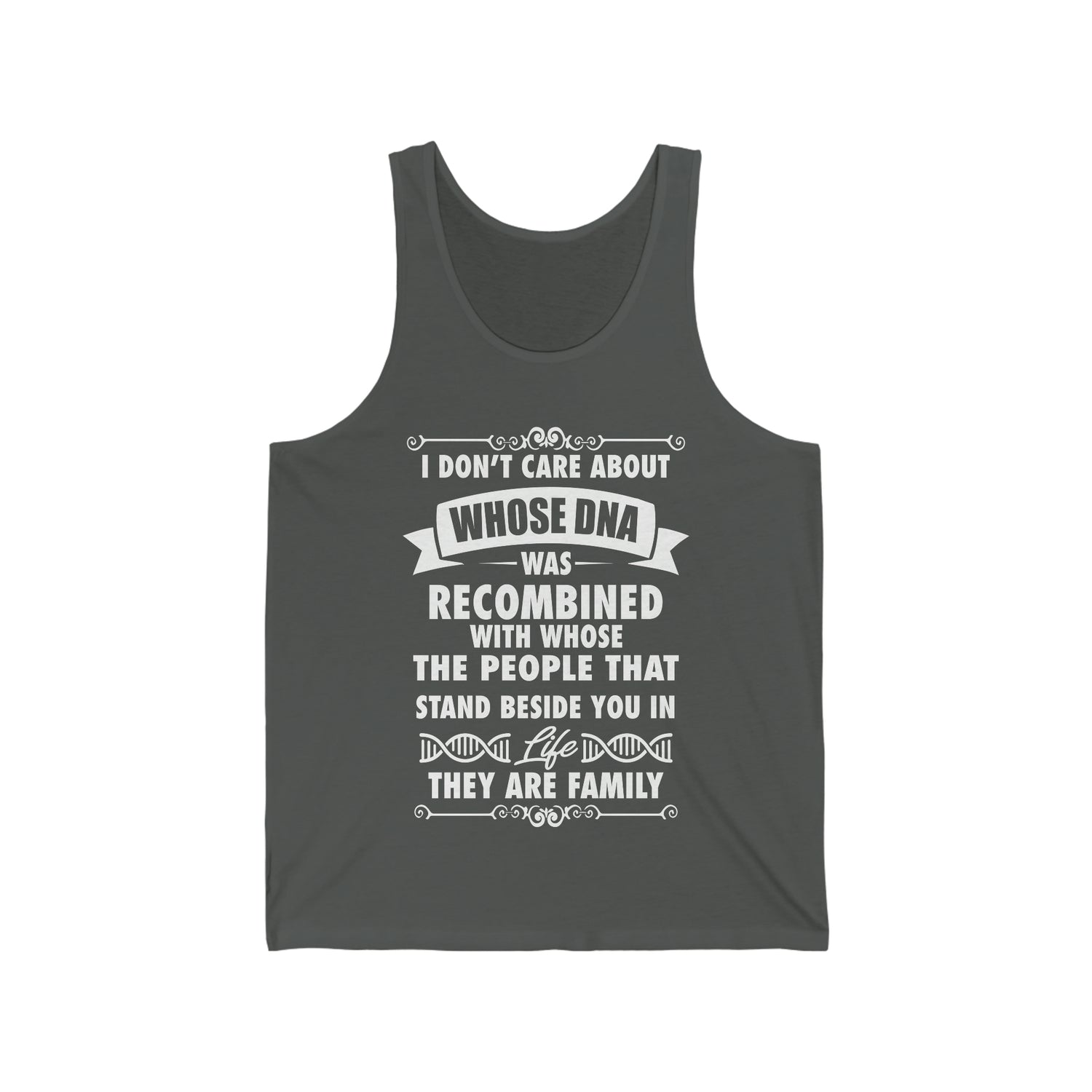 People That Stand Beside You Are Family - Unisex Jersey Tank Top