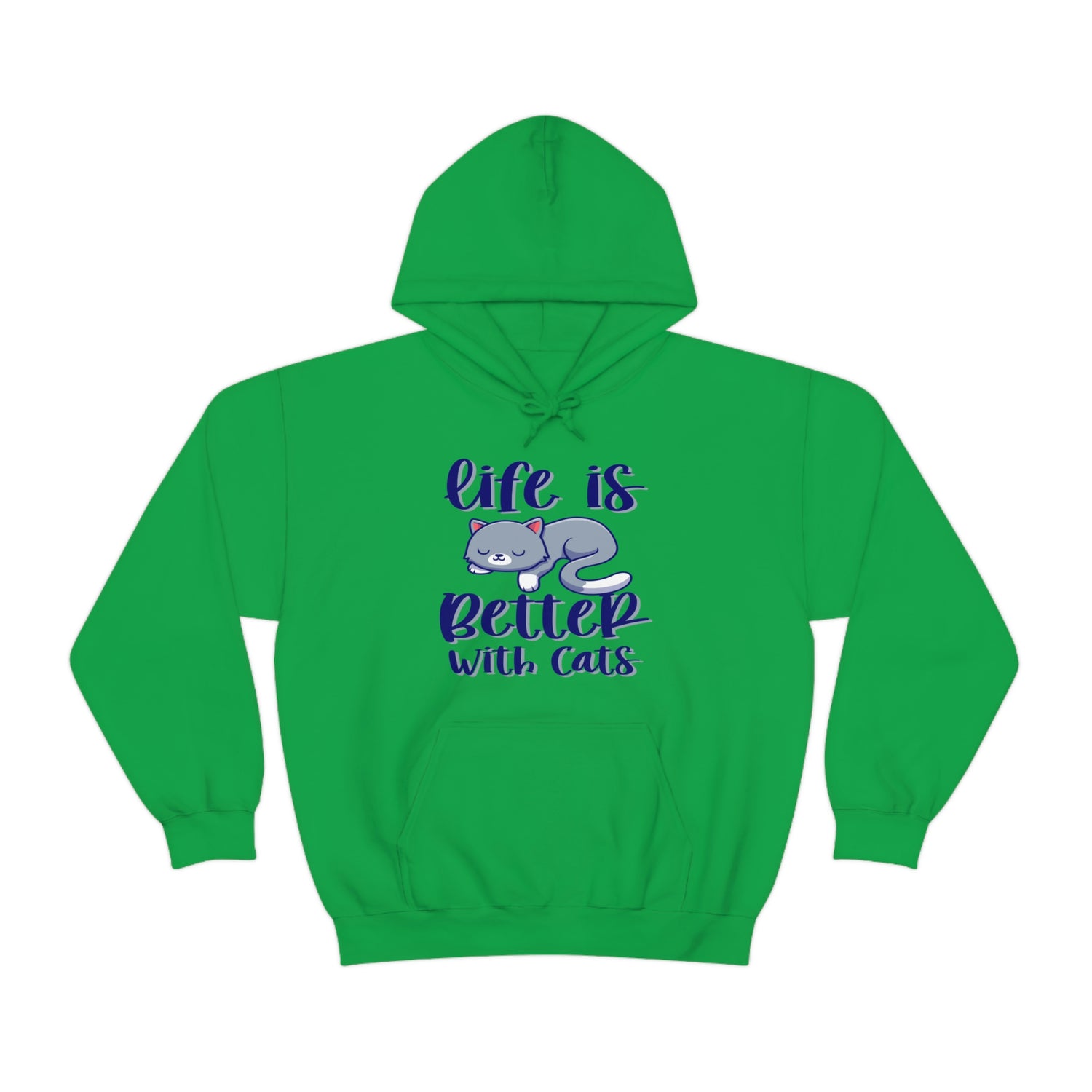 Life Is Better With Cats - Unisex Heavy Blend™ Hooded Sweatshirt
