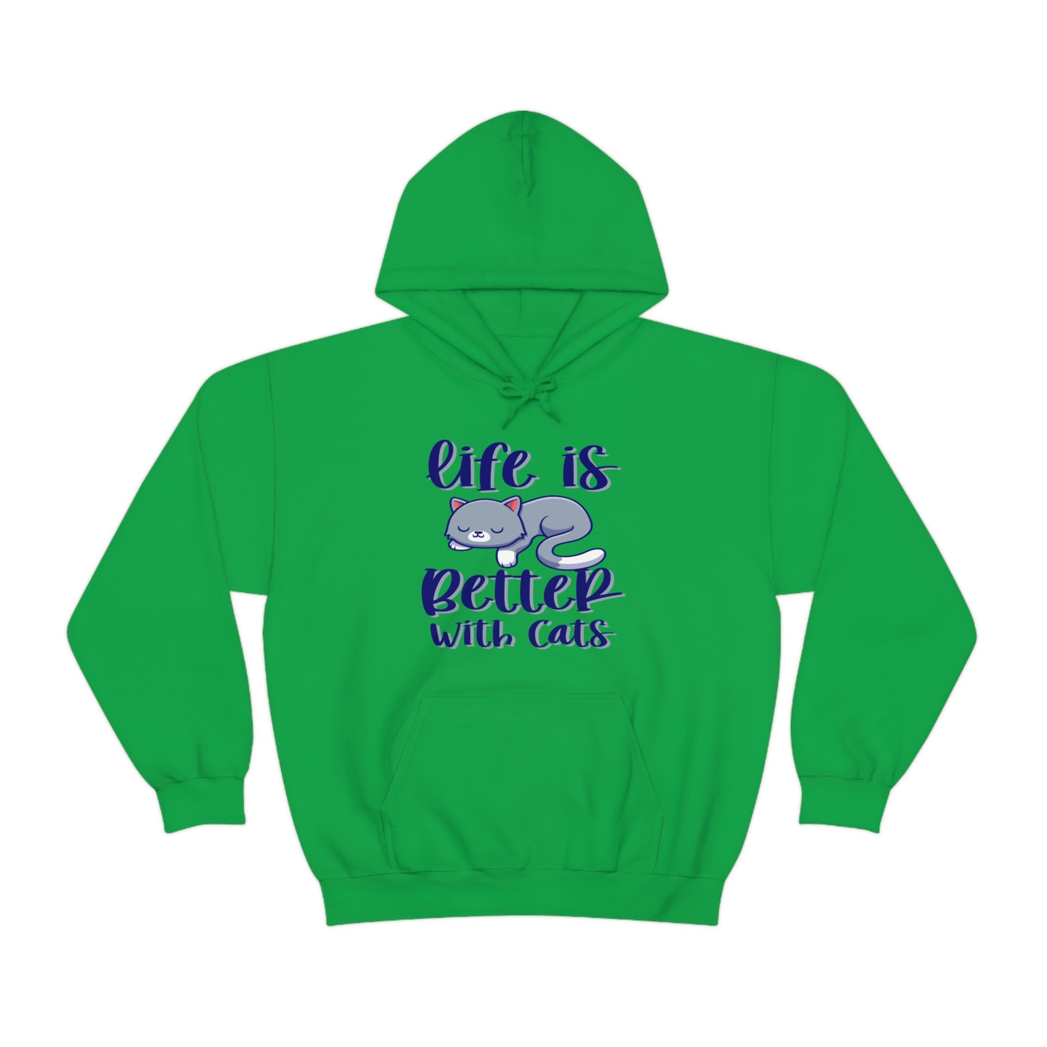Life Is Better With Cats - Unisex Heavy Blend™ Hooded Sweatshirt