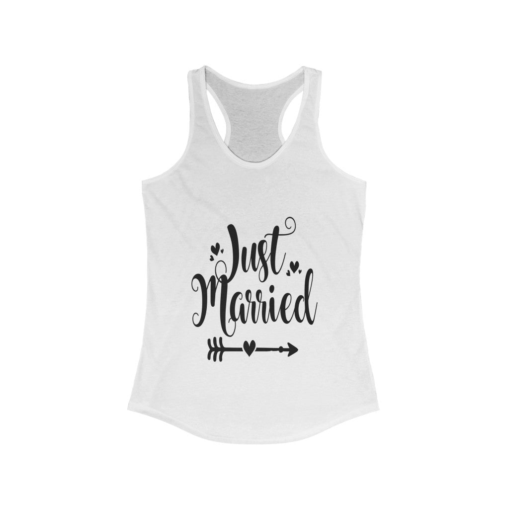 Just Married - Racerback Tank Top