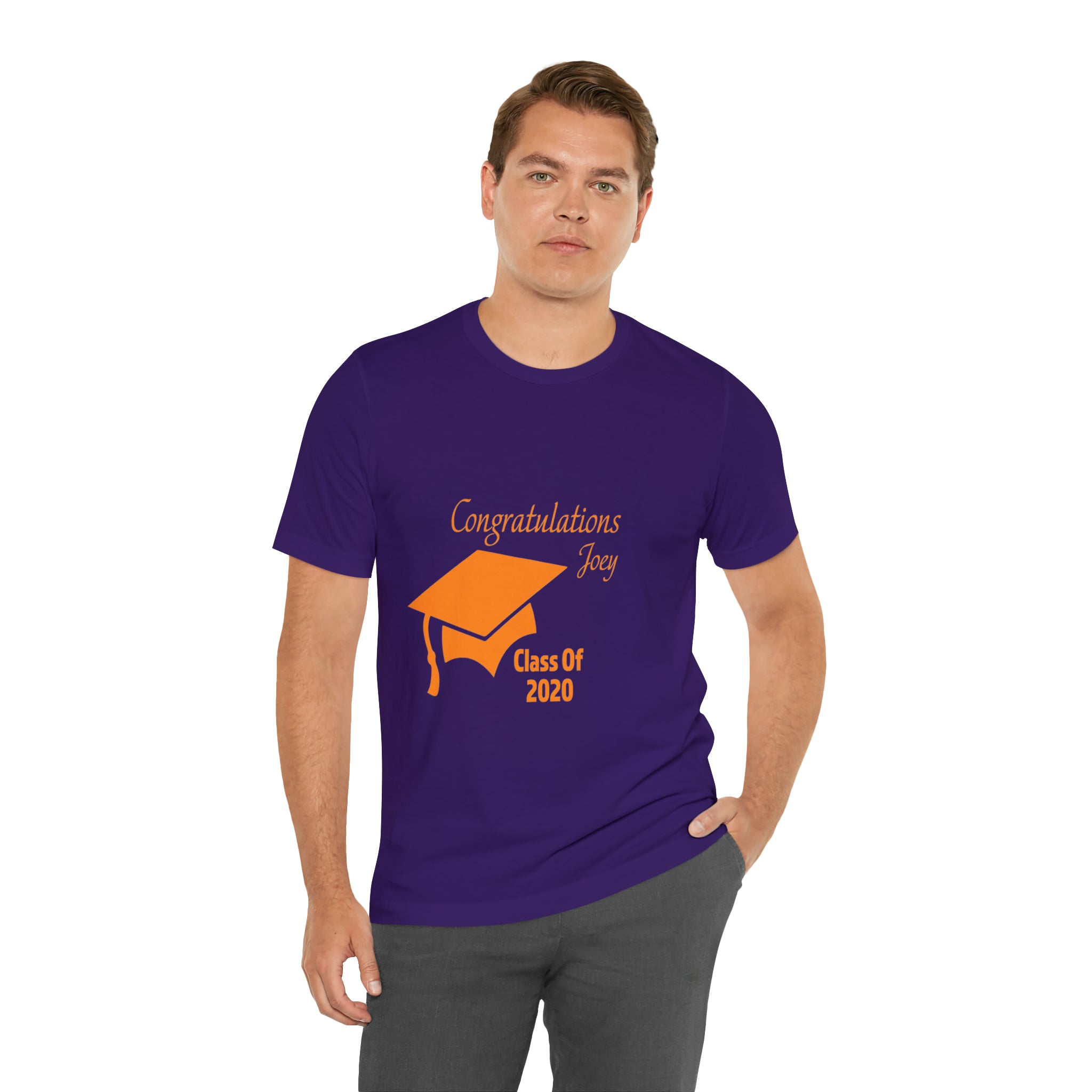 Congratulations With Year & Name Customizable - Unisex Jersey Short Sleeve Tee