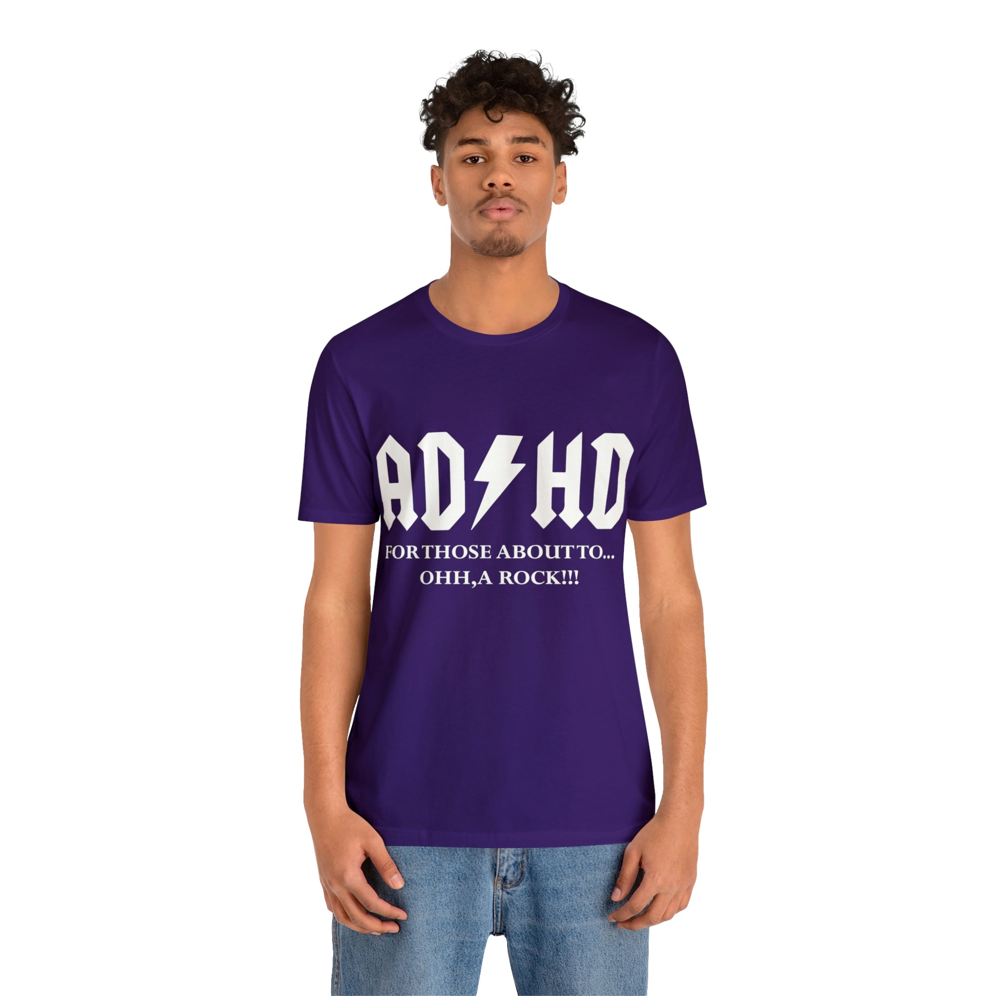 ADHD Look A Rock - Unisex Jersey Short Sleeve Tee