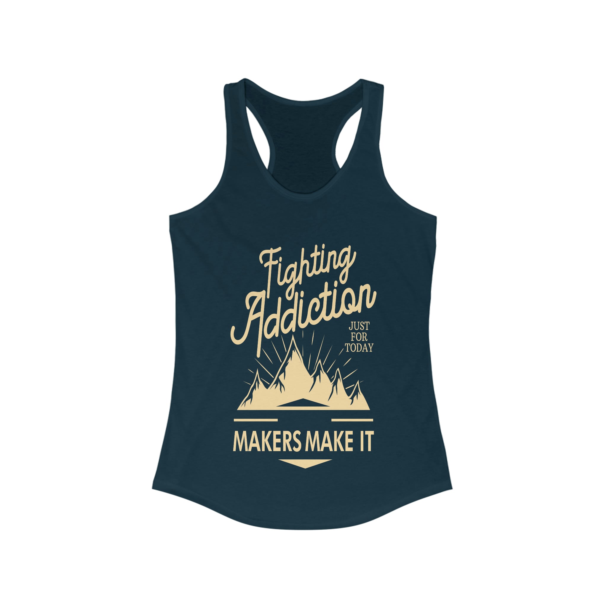 Fighting Addiction - Racerback Tank Top
