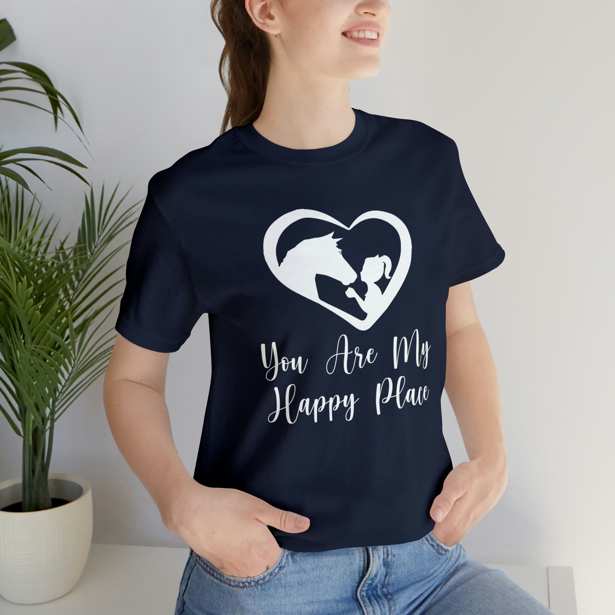 You Are My Happy Place - Unisex Jersey Short Sleeve Tee