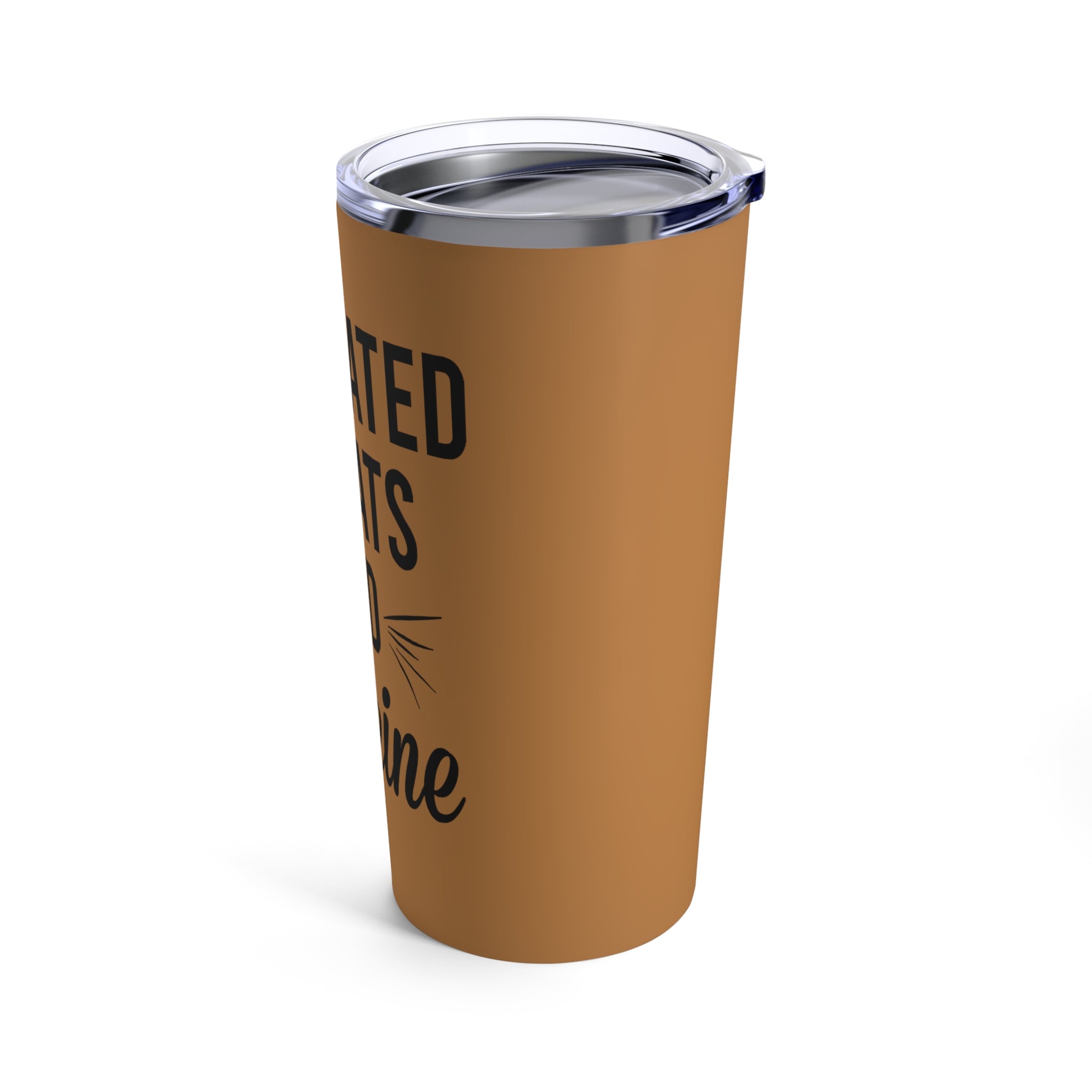 Motivated By Cats & Caffeine - Tumbler 20oz