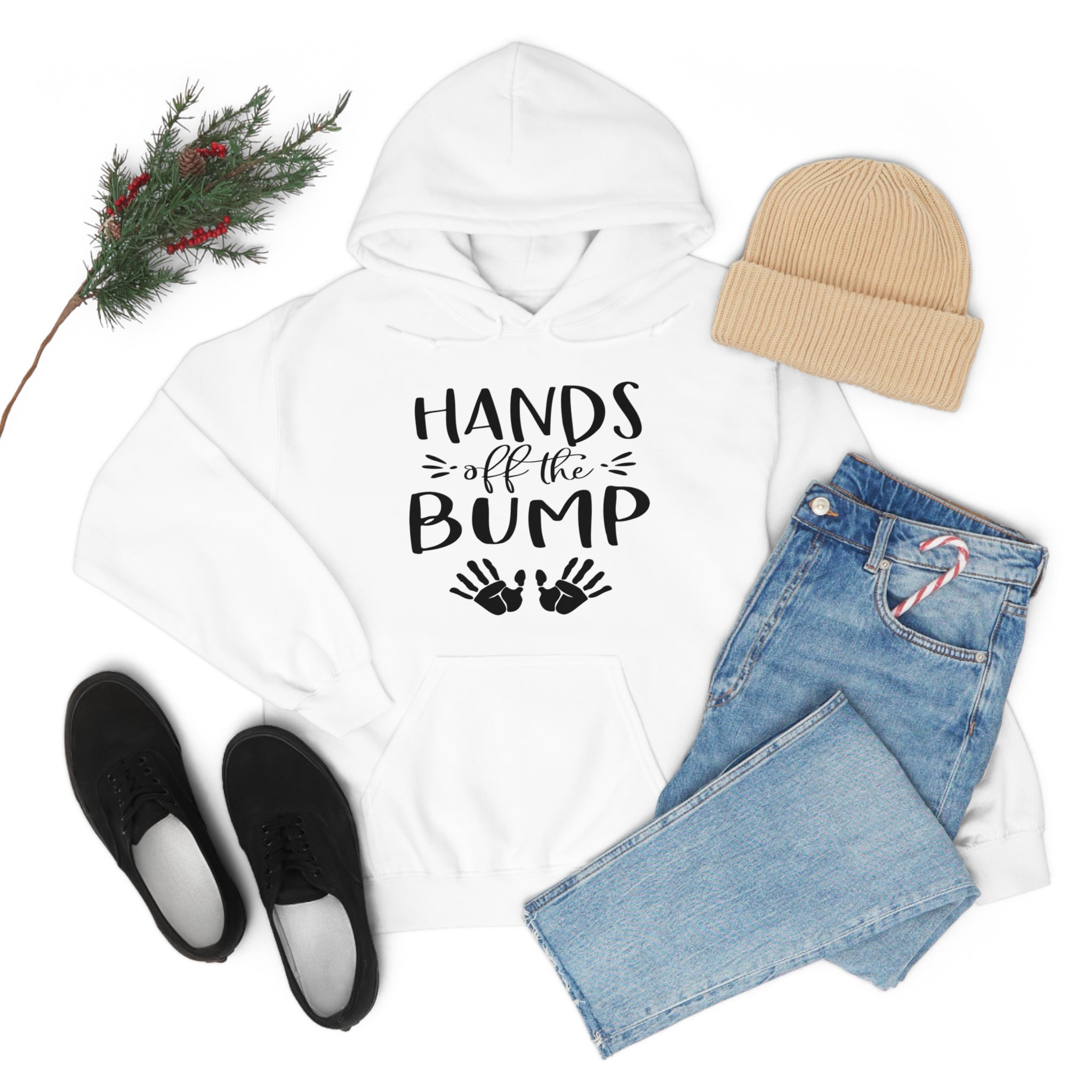 Hands Off The Bump - Unisex Heavy Blend™ Hooded Sweatshirt