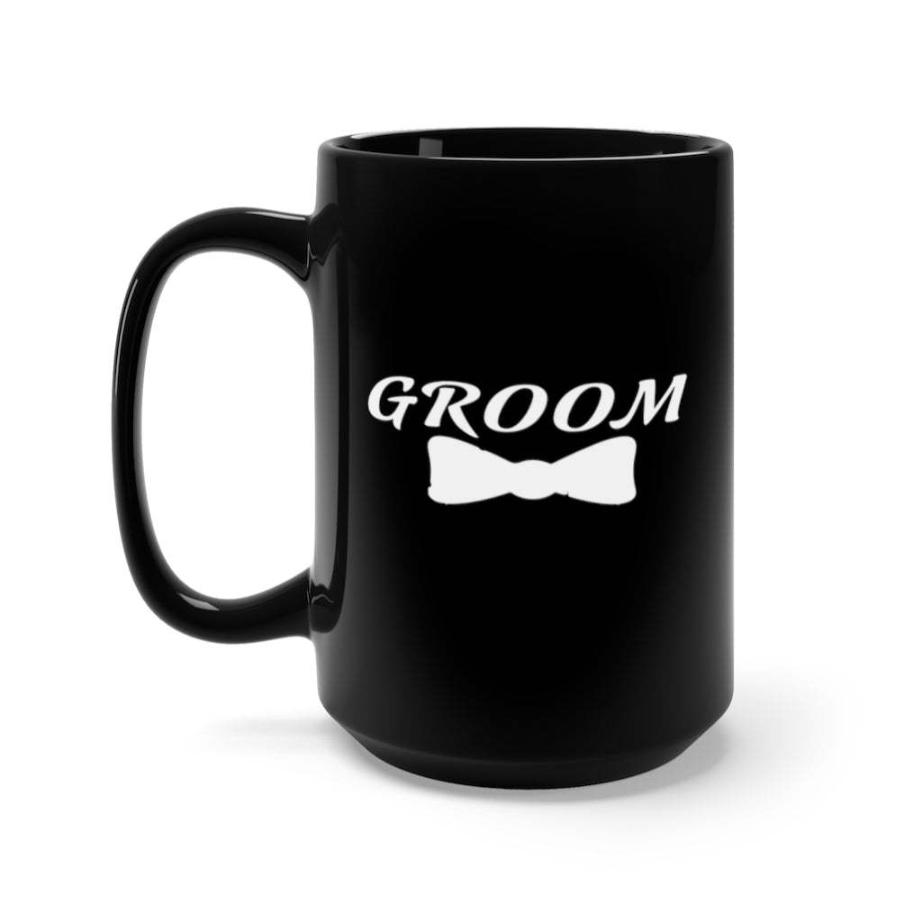 Groom - Large 15oz Black Mug