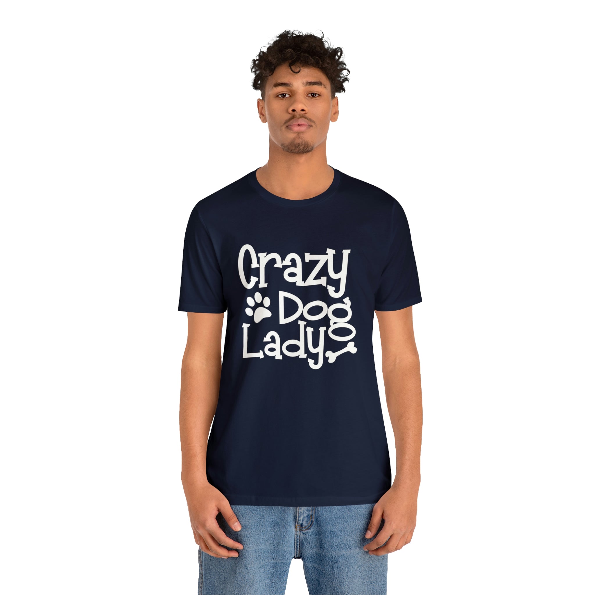 Crazy Dog Lady - Unisex Jersey Short Sleeve Tee
