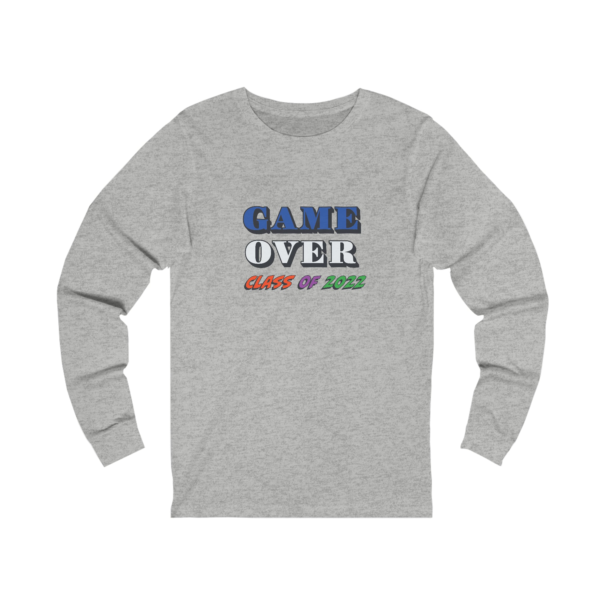 Game Over With Class Year Customizable - Unisex Jersey Long Sleeve Tee