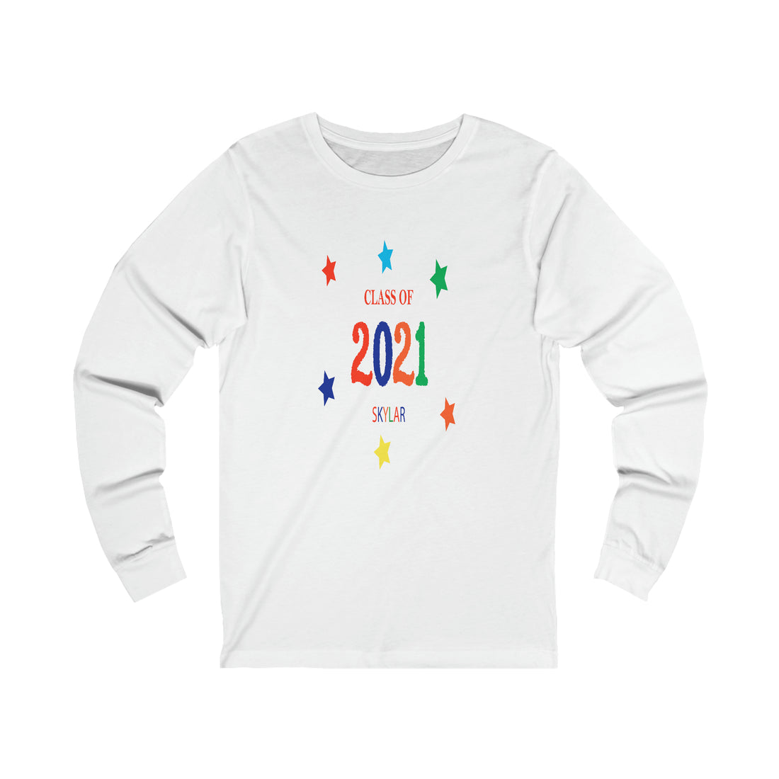 Class of ... with Year &amp; Name Customizable - Unisex Jersey Long Sleeve Tee