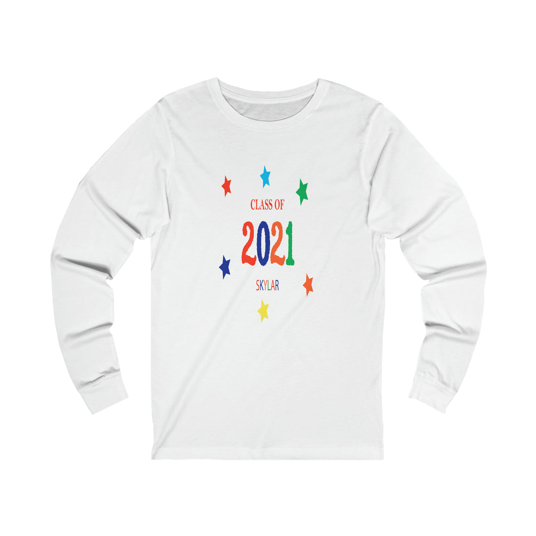 Class of ... with Year & Name Customizable - Unisex Jersey Long Sleeve Tee