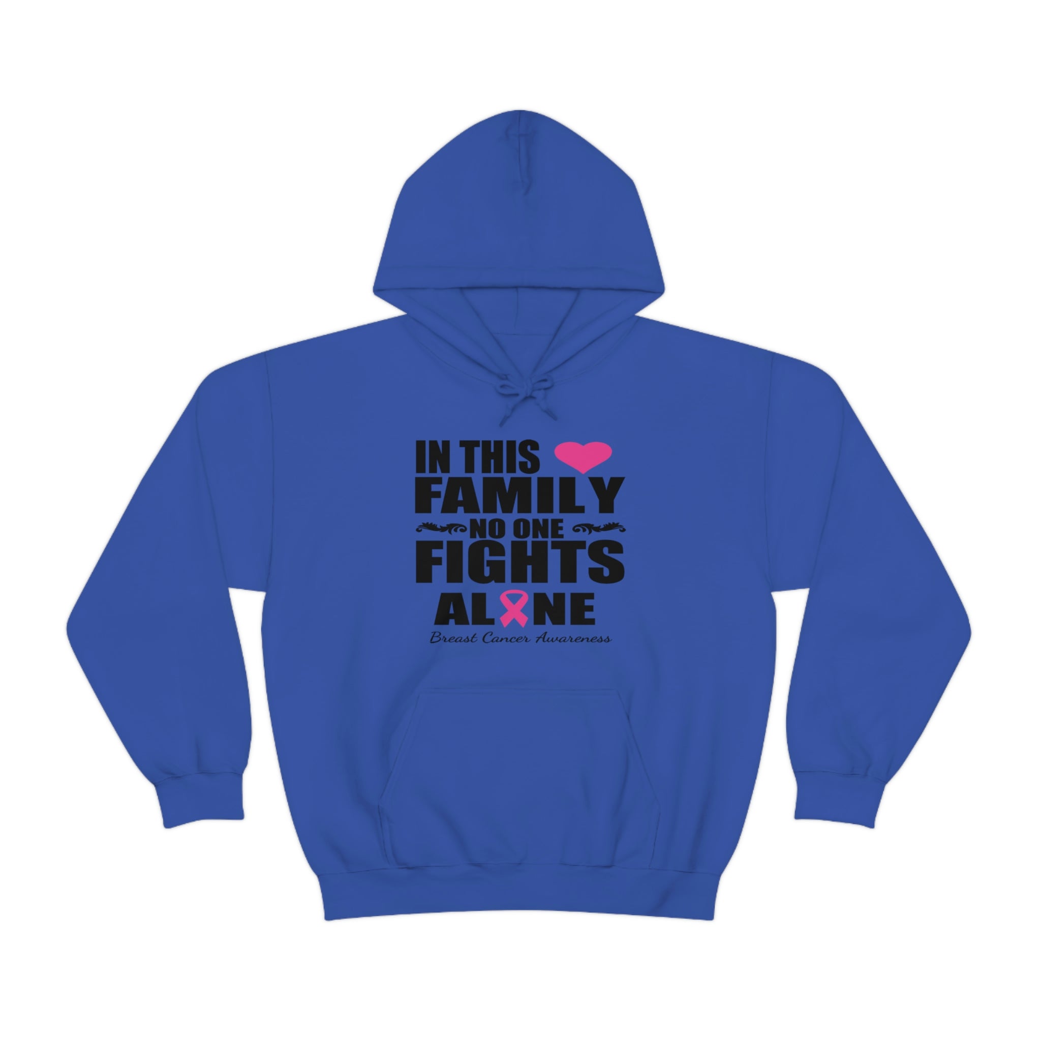 In This Family No One Fights Alone - Unisex Heavy Blend™ Hooded Sweatshirt