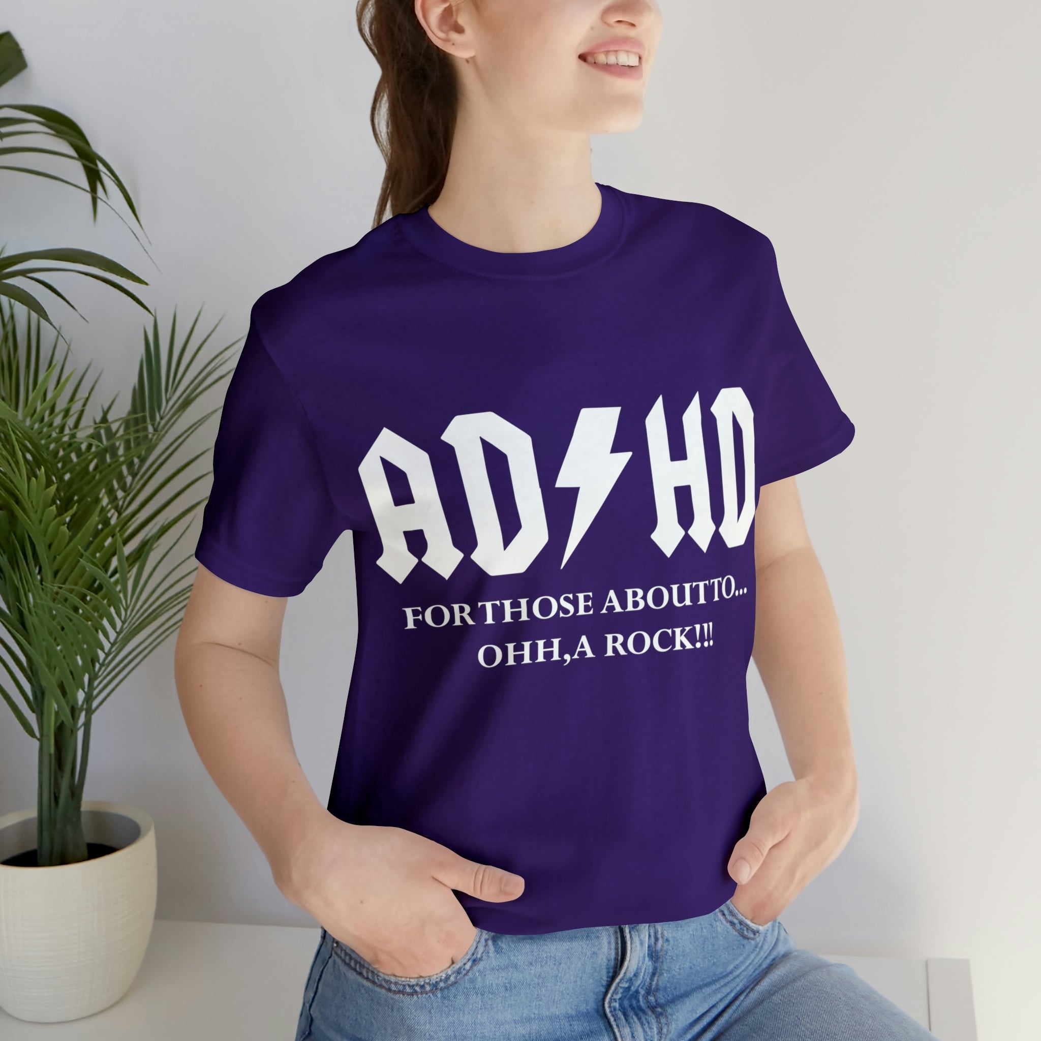 ADHD Look A Rock - Unisex Jersey Short Sleeve Tee