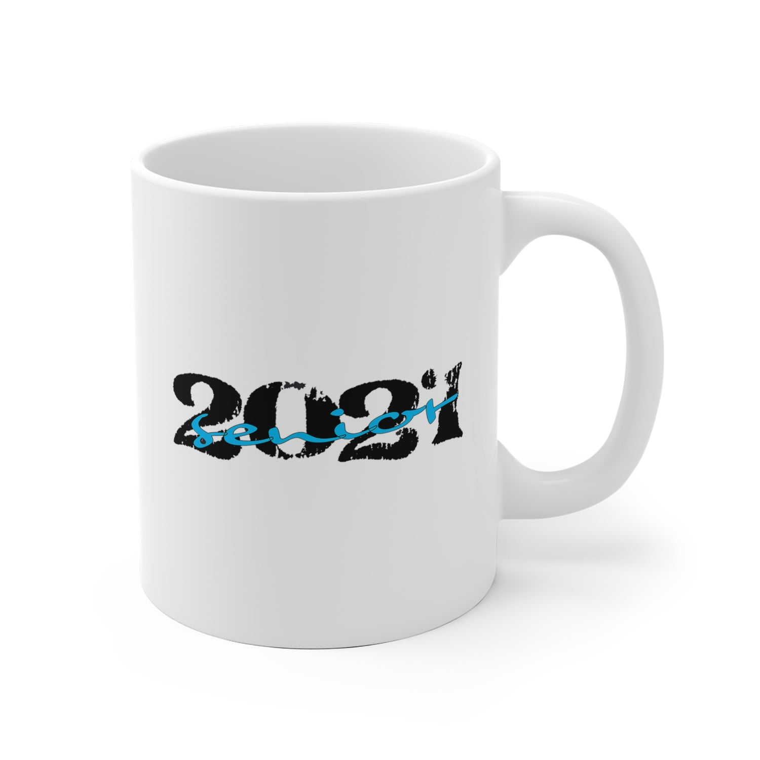 Senior With Class Year Customizable - White Ceramic Mug 2 sizes Available
