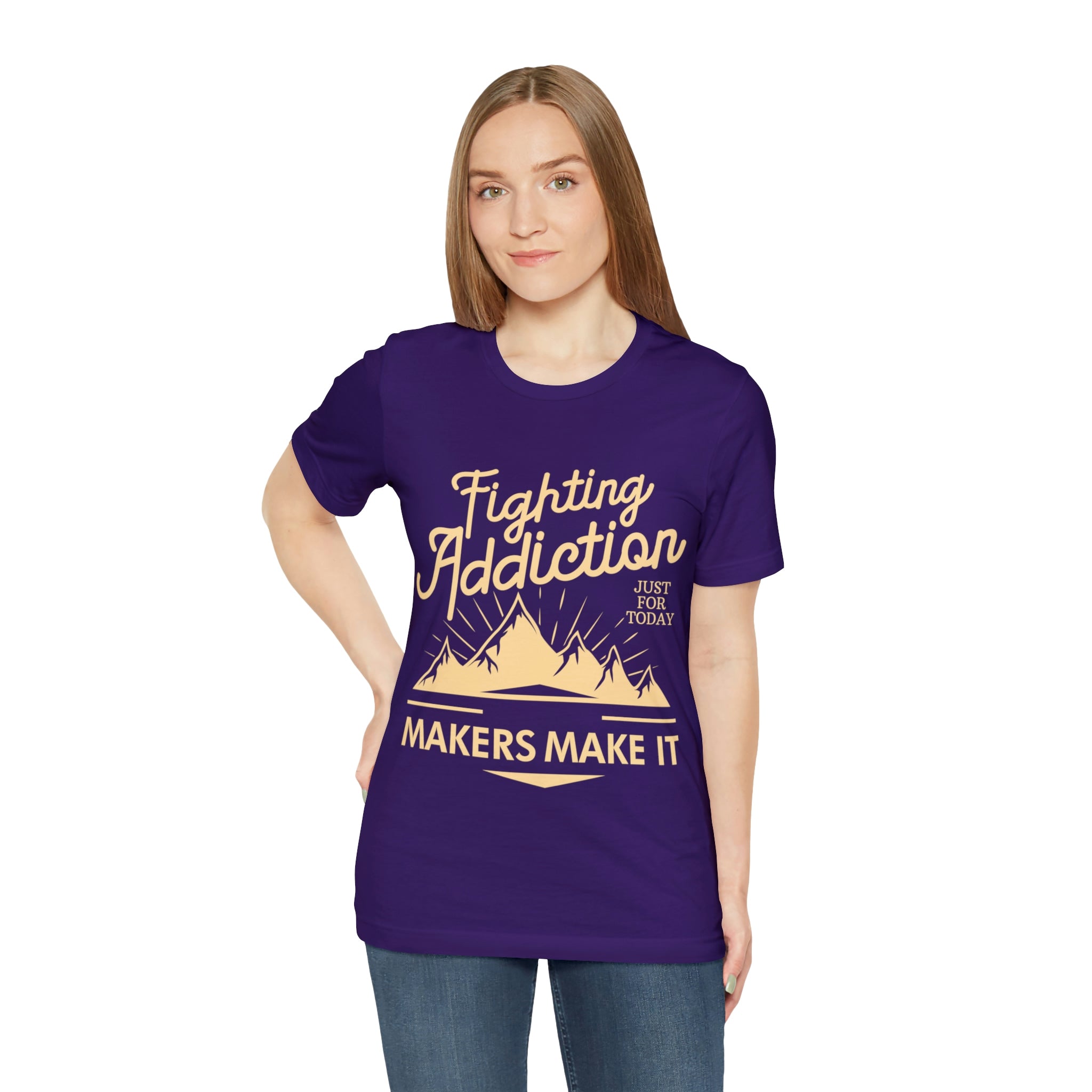 Fighting Addiction - Unisex Jersey Short Sleeve Tee