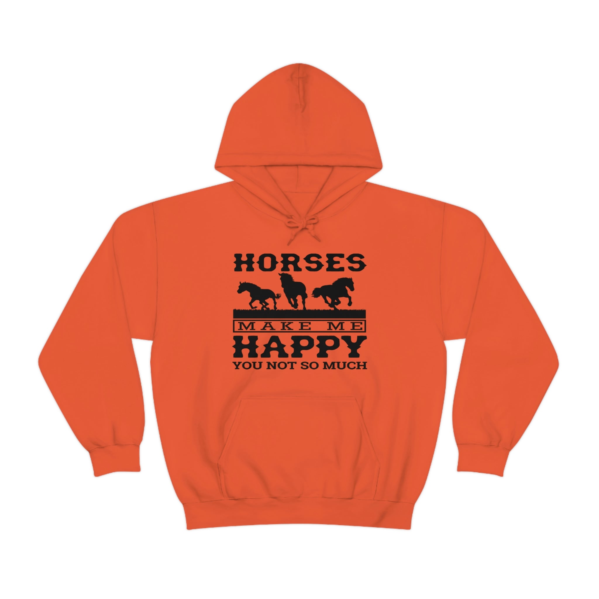 Horses Make Me Happy - Unisex Heavy Blend™ Hooded Sweatshirt