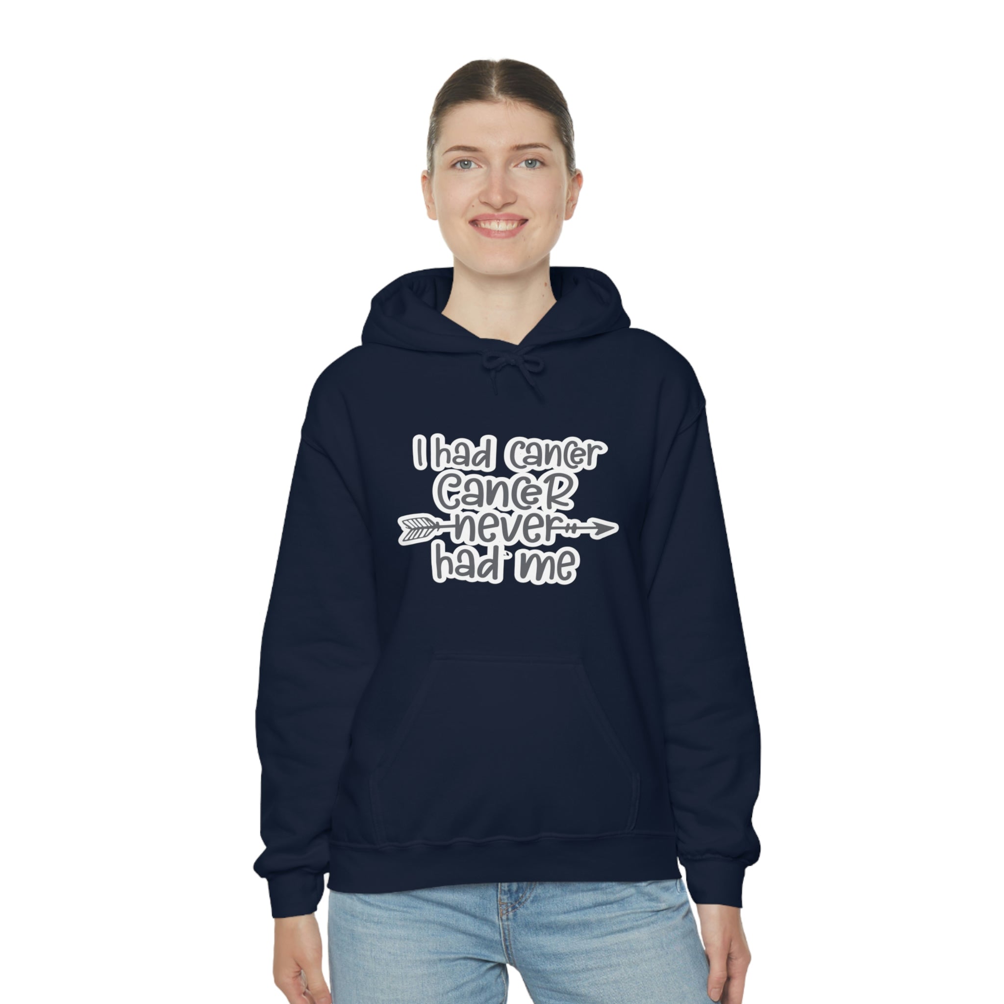 I Had Cancer Cancer Never Had Me - Unisex Heavy Blend™ Hooded Sweatshirt