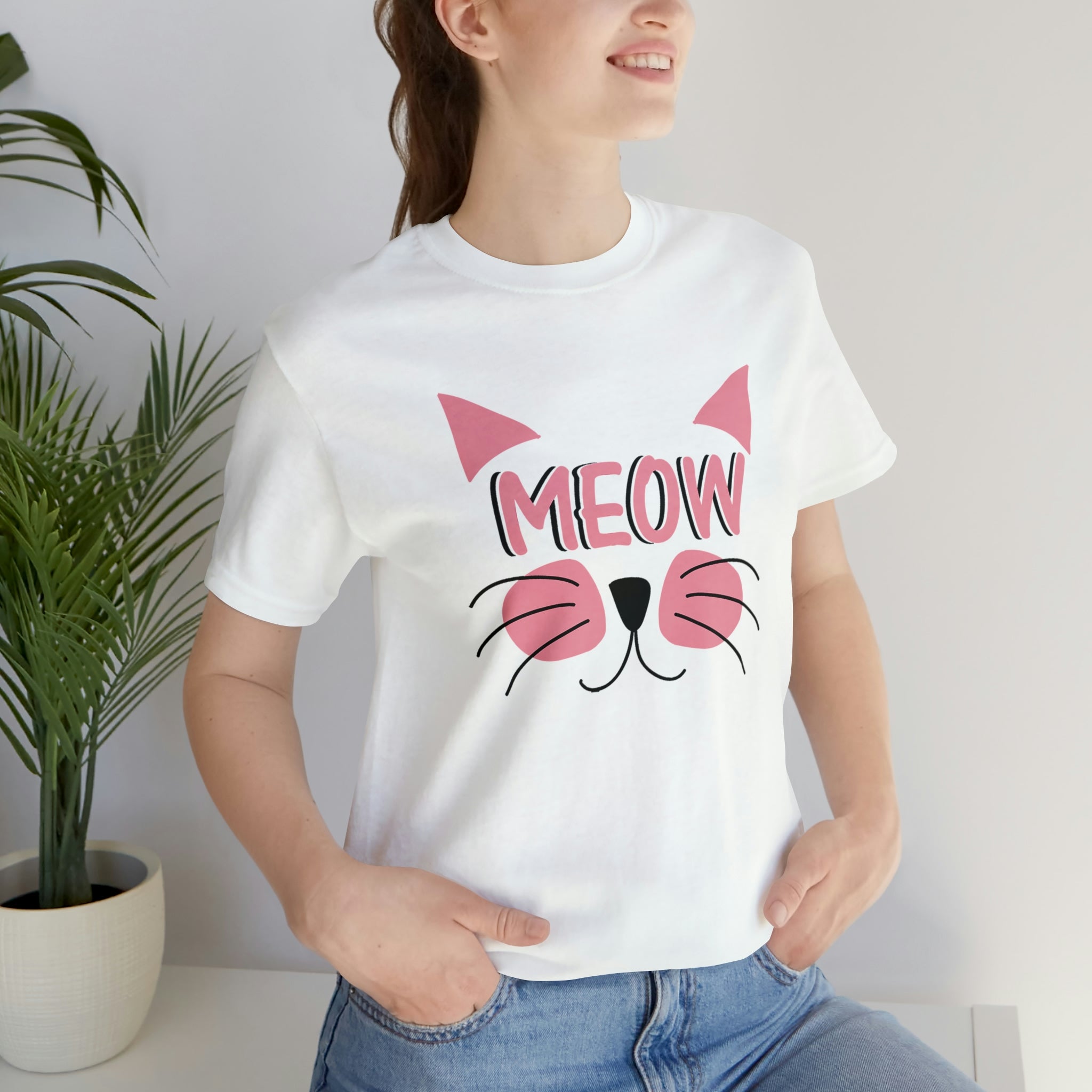 Meow - Unisex Jersey Short Sleeve Tee