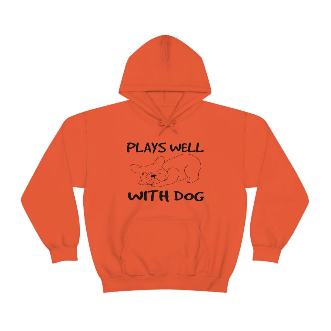 Plays Well With Dog - Unisex Heavy Blend™ Hooded Sweatshirt