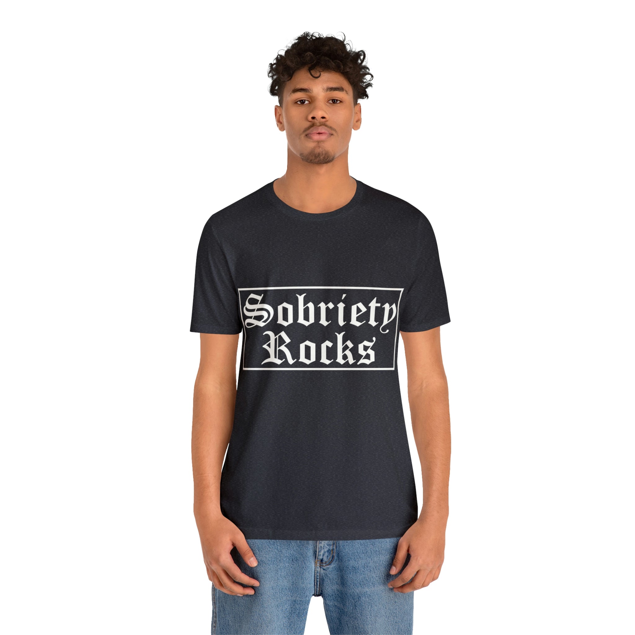 Sobriety Rocks - Unisex Jersey Short Sleeve Tee