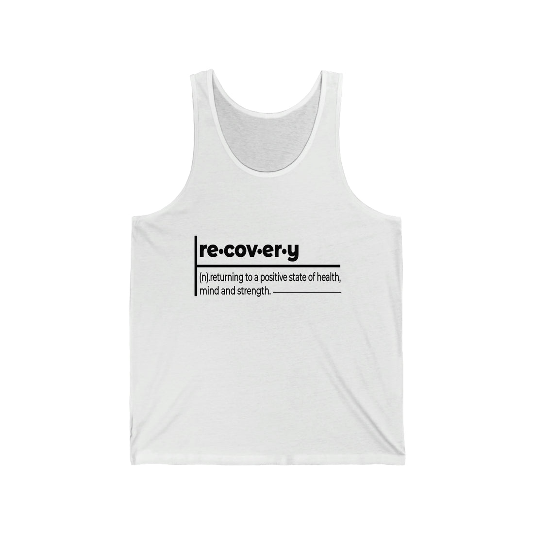 Recovery Definition - Unisex Jersey Tank Top