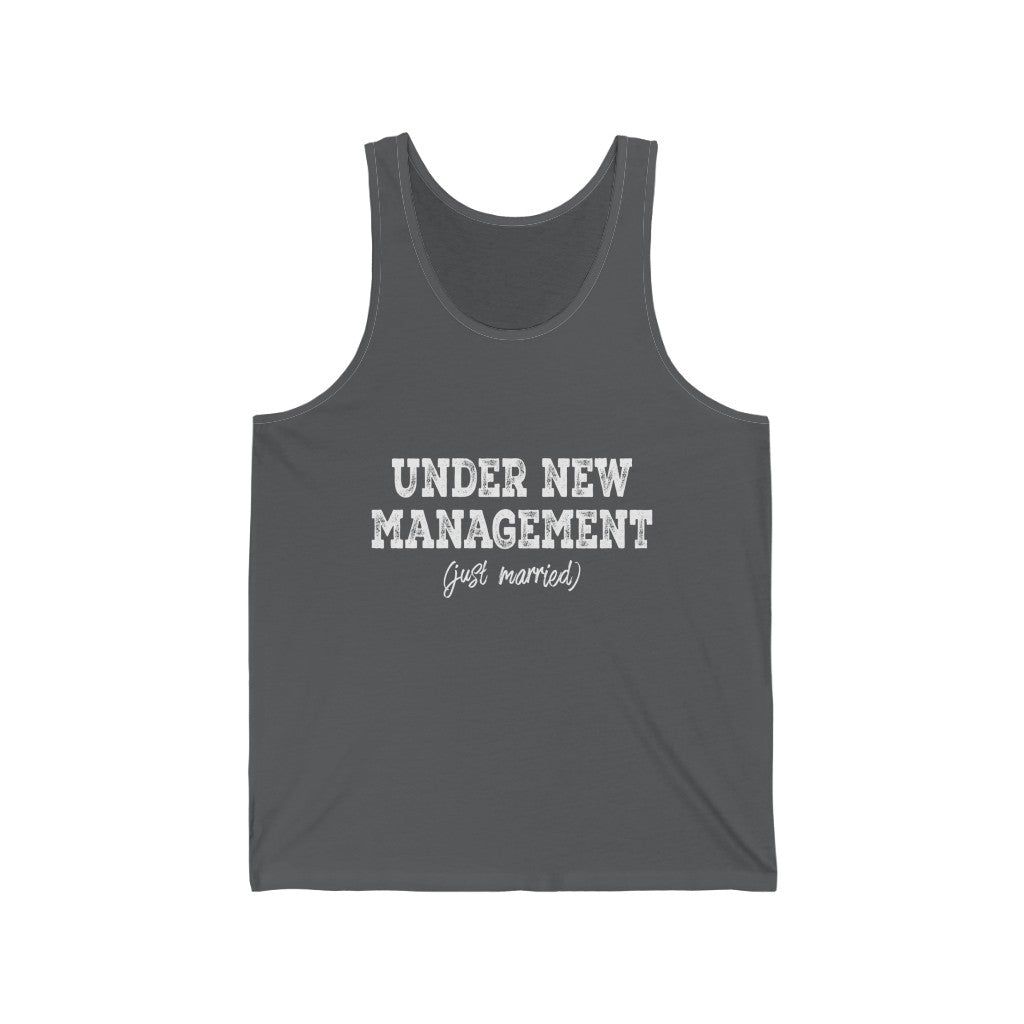 Under New Management (Just Married) - Unisex Jersey Tank Top