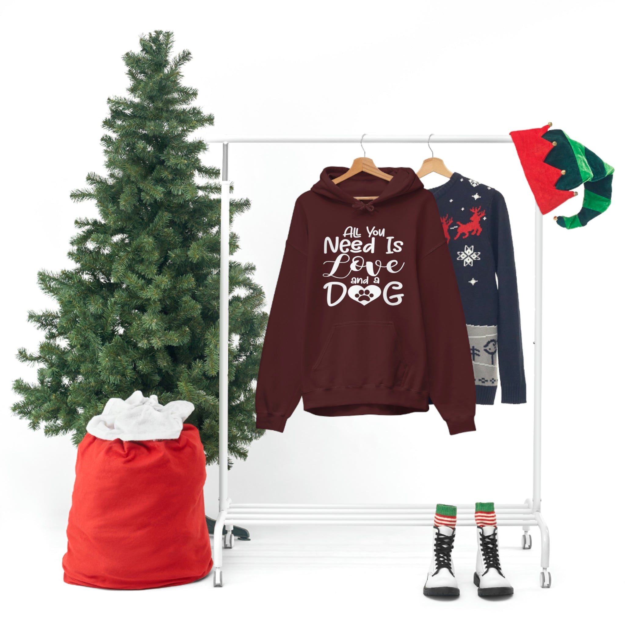 All You Need Is Love & A Dog - Unisex Heavy Blend™ Hooded Sweatshirt