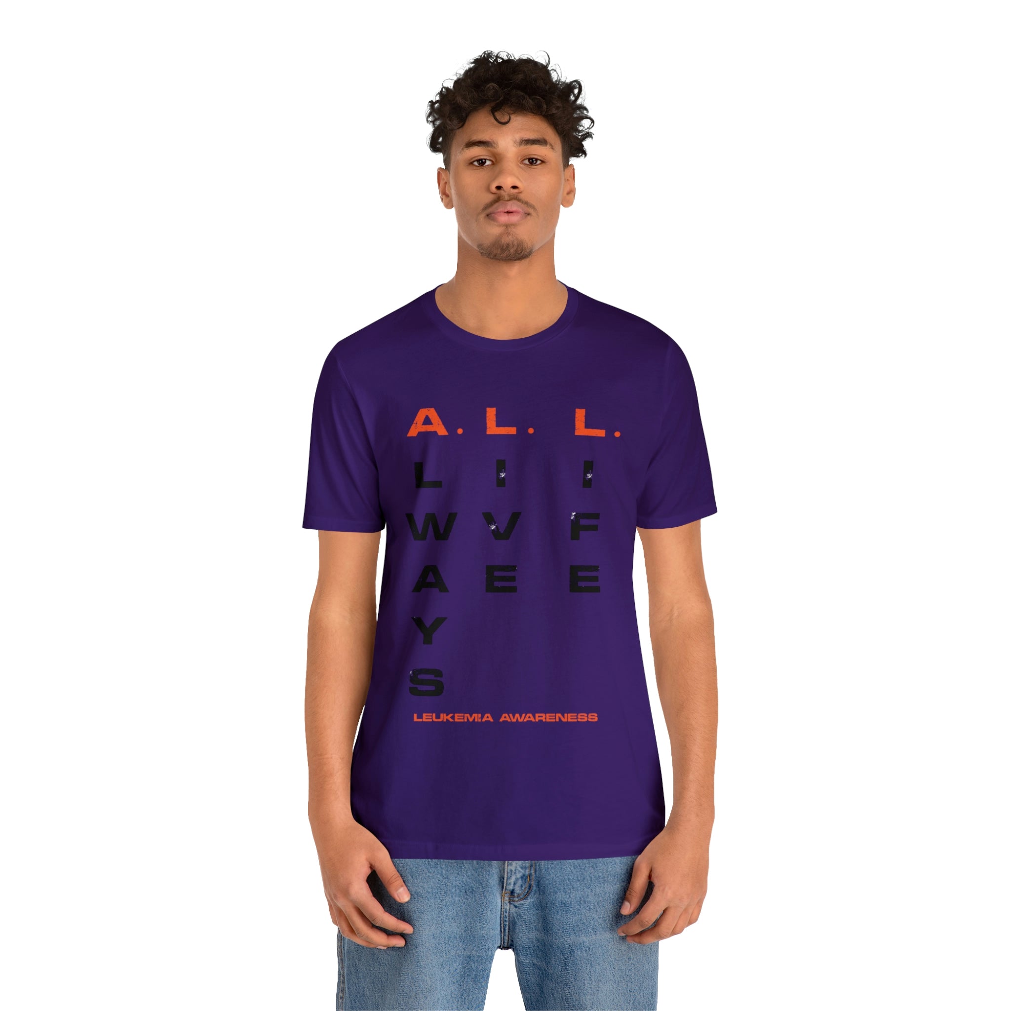 A.L.L. Always Live Life Leukemia Awareness- Unisex Jersey Short Sleeve Tee
