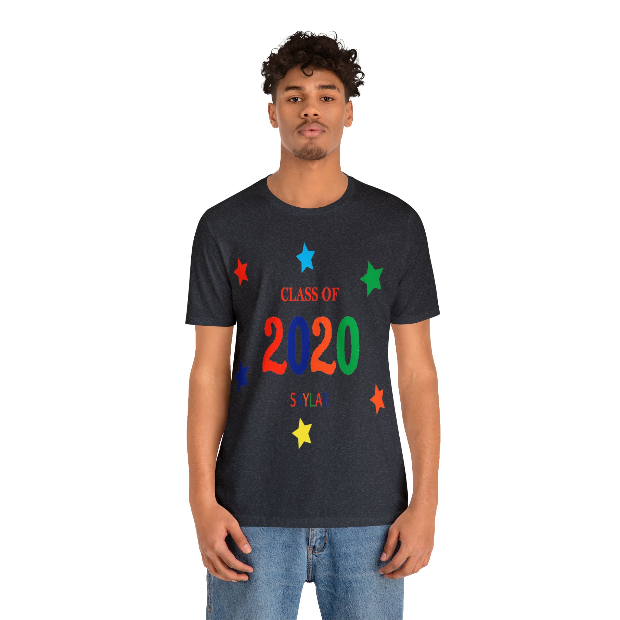 Customizable Class of Year & Name - Unisex Jersey Short Sleeve Tee