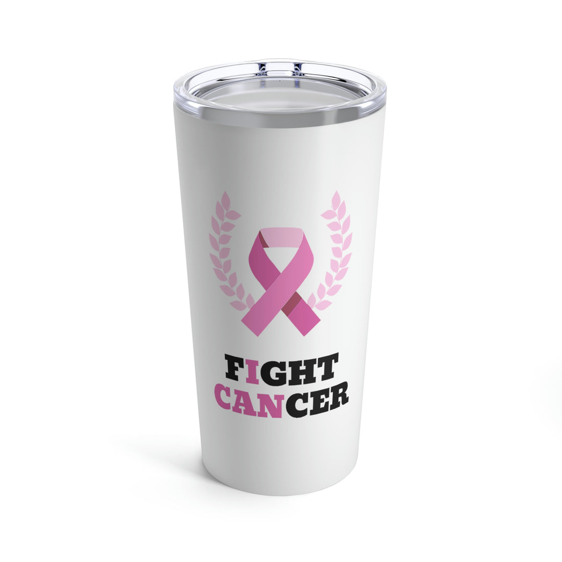 Fight Cancer I Can - White Tumbler 20oz