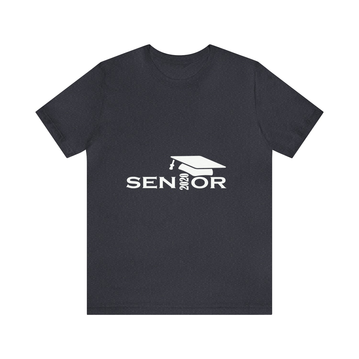 Senior Cap With Class Year Customizable - Unisex Jersey Short Sleeve Tee