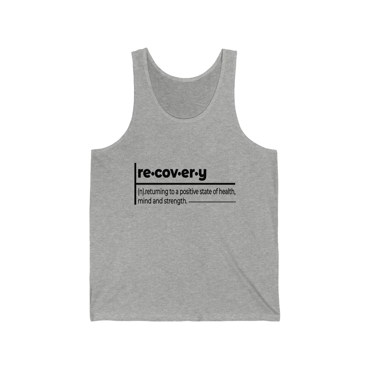 Recovery Definition - Unisex Jersey Tank Top