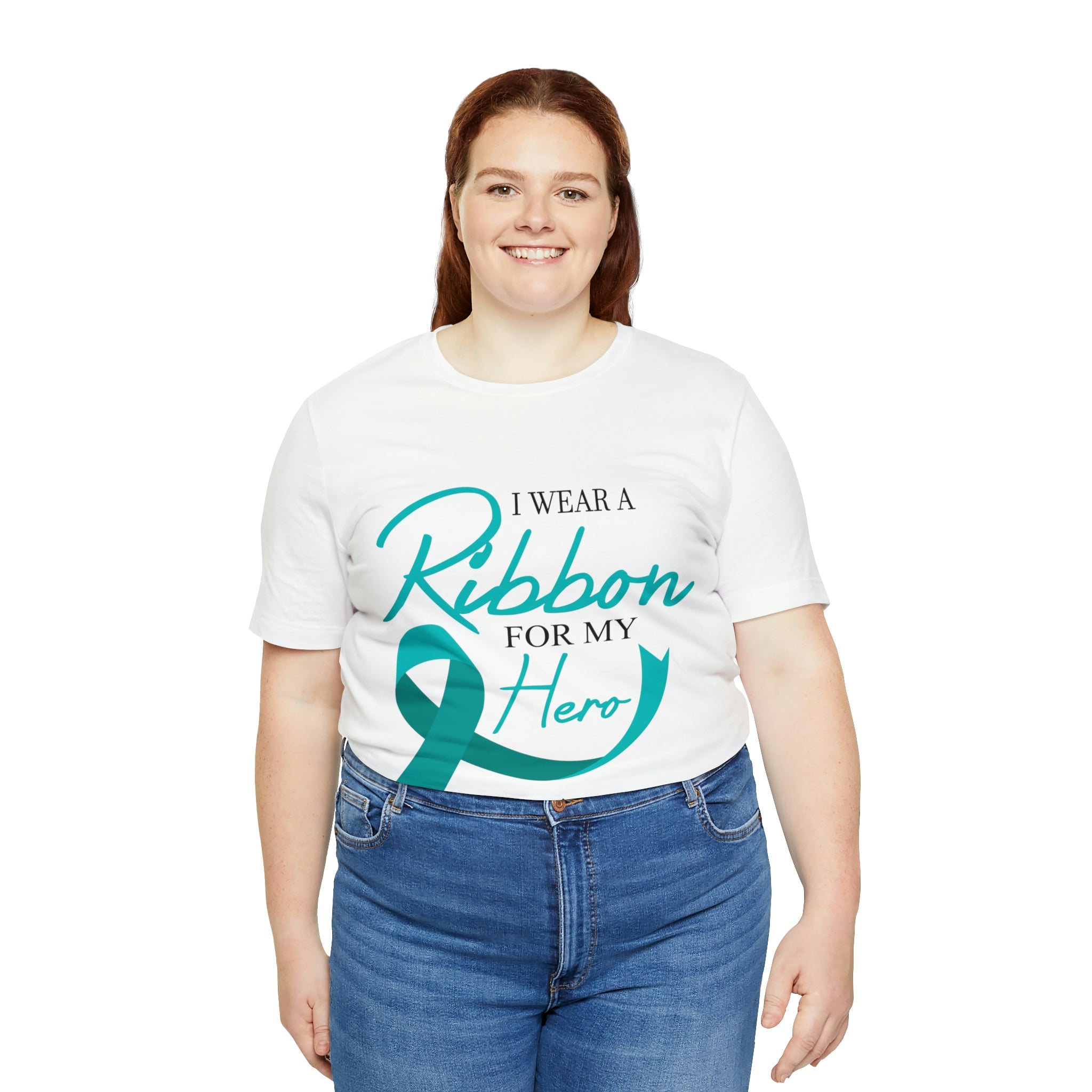 I Wear A Ribbon For My Hero - Unisex Jersey Short Sleeve Tee