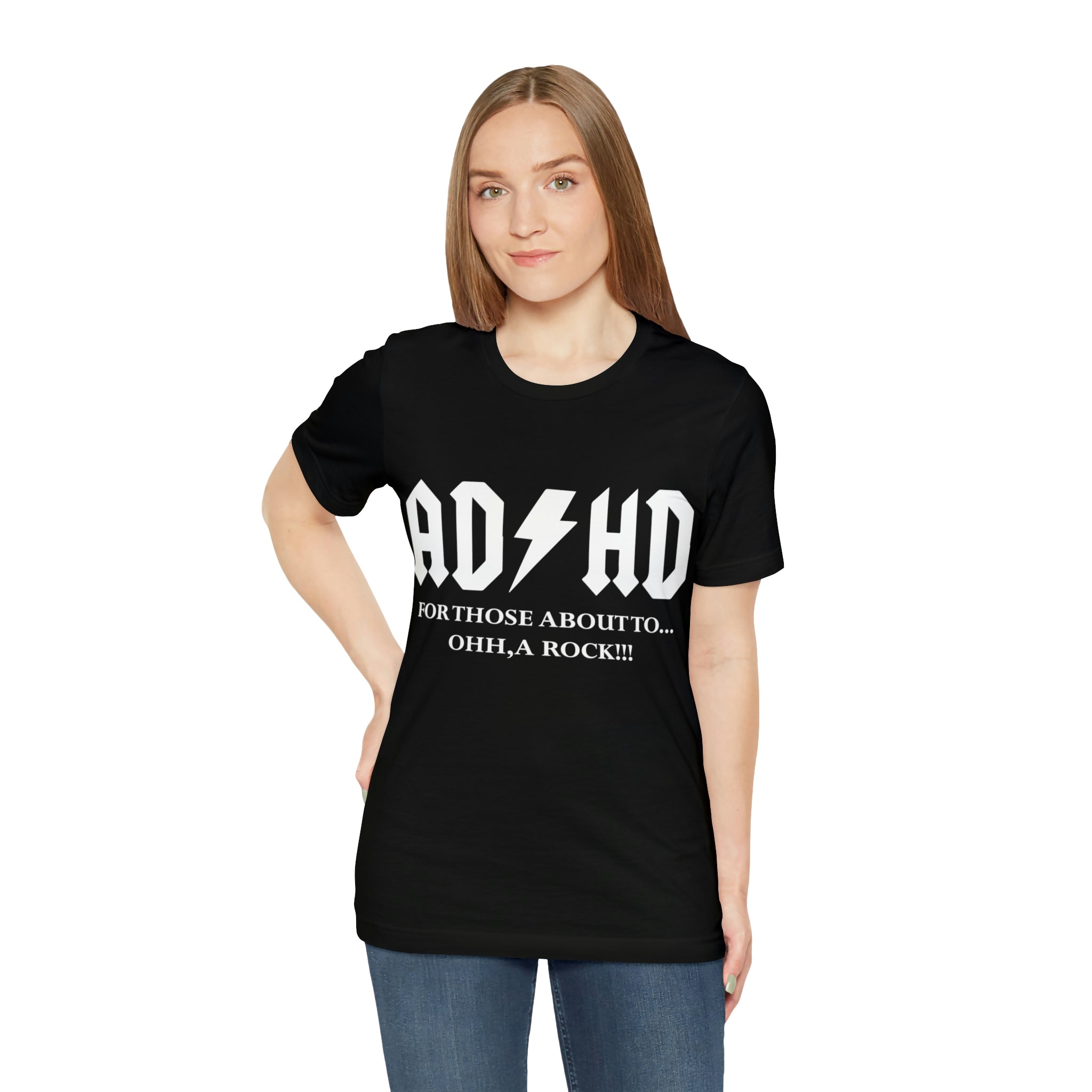 ADHD Look A Rock - Unisex Jersey Short Sleeve Tee